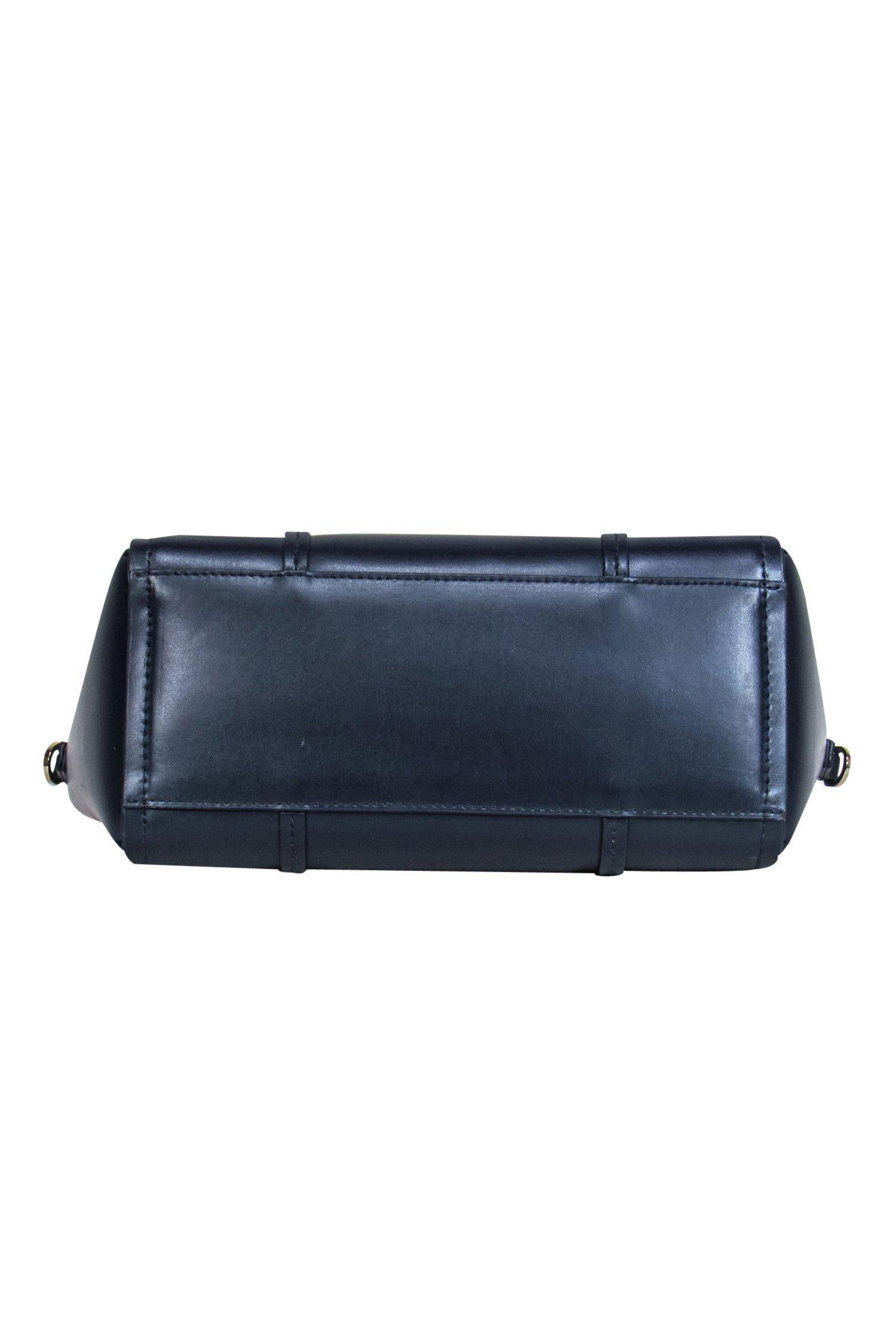 Kate Spade Navy Leather Convertible Crossbody with Stunning Red Lining