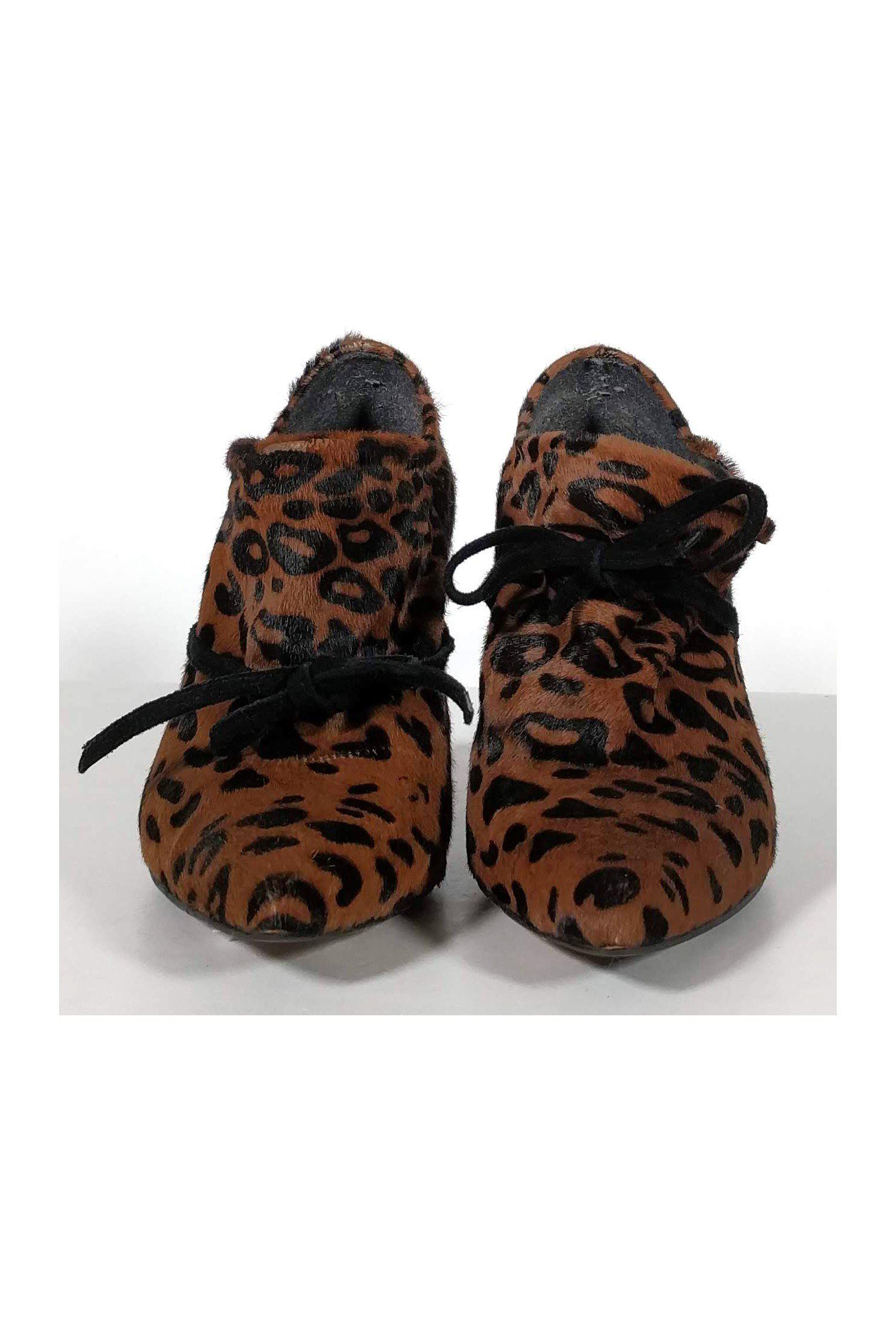Stuart Weitzman Animal Print Pony Hair Booties - Size 6 - Add a Daring Edge!