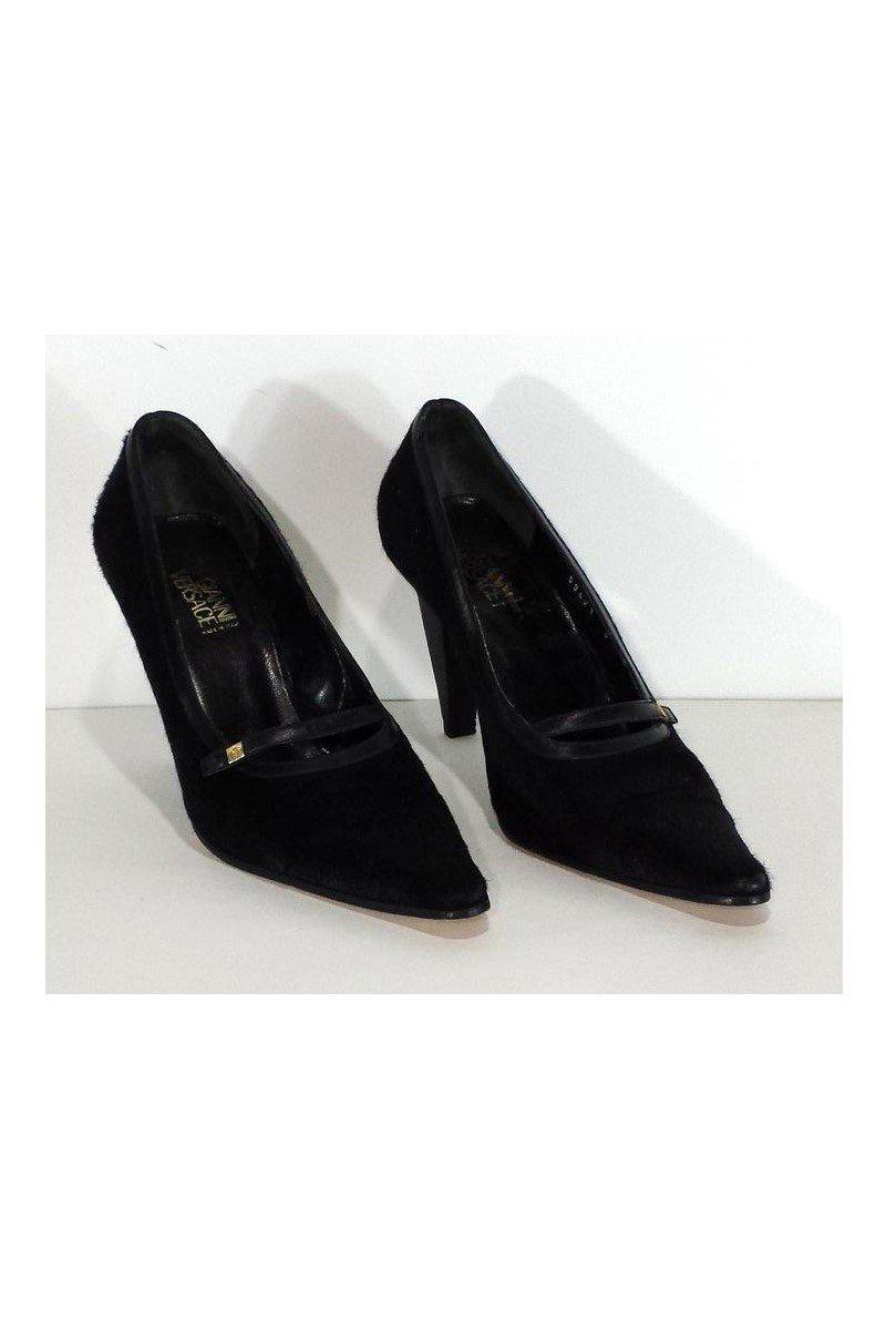 Gianni Versace - Stunning Black Pony Hair Pumps, Size 6 - Grab Yours Now!