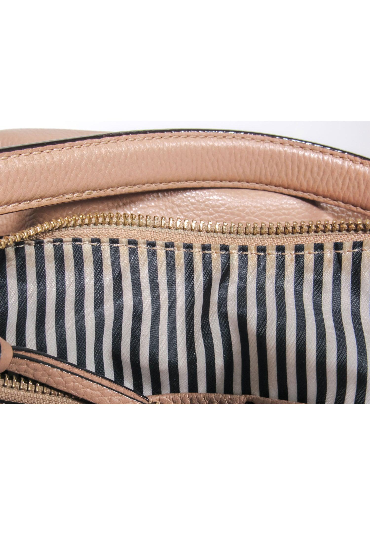 Kate Spade Beige Pebbled Leather Shoulder Bag - A Touch of Sophistication