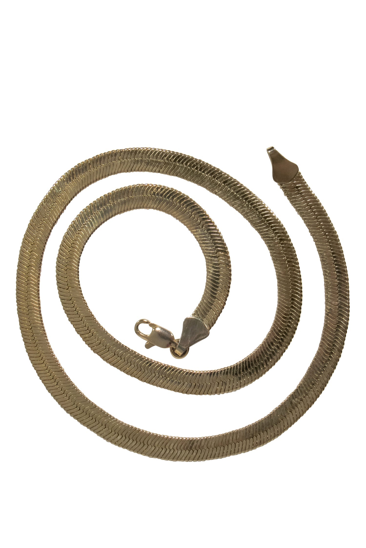 Stunning 14k Gold Herringbone Necklace - Make a Statement!