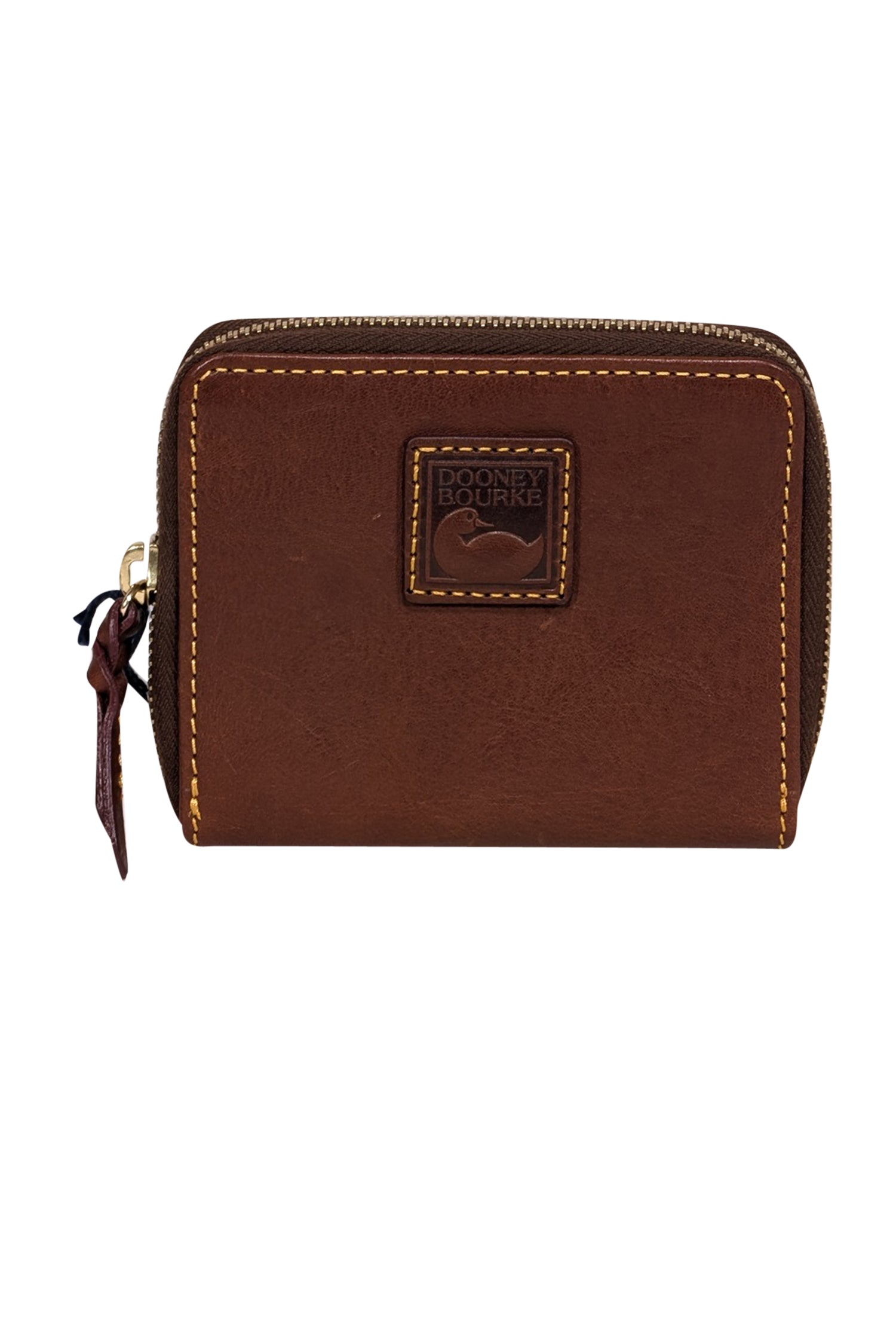 Dooney & Bourke's Stunning Brown Leather Square Wallet