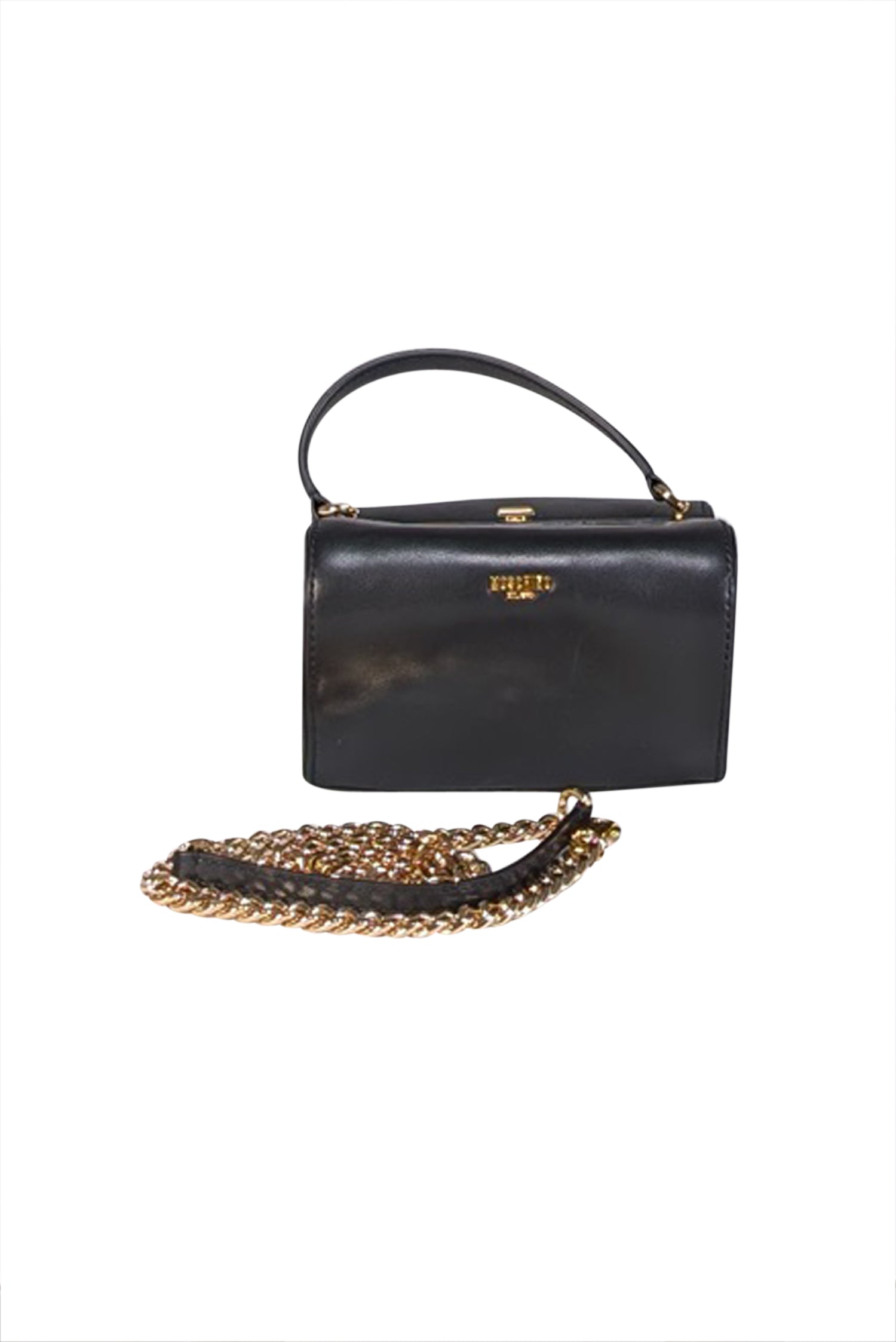 Moschino - Exquisite Black Leather Heart - Shaped Crossbody Bag