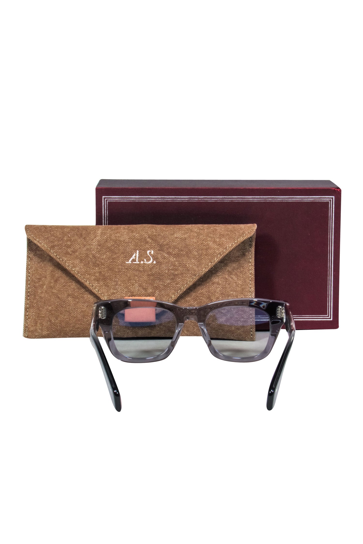 Jacques Marie Mage - Stunning Transparent Blue Square Sunglasses