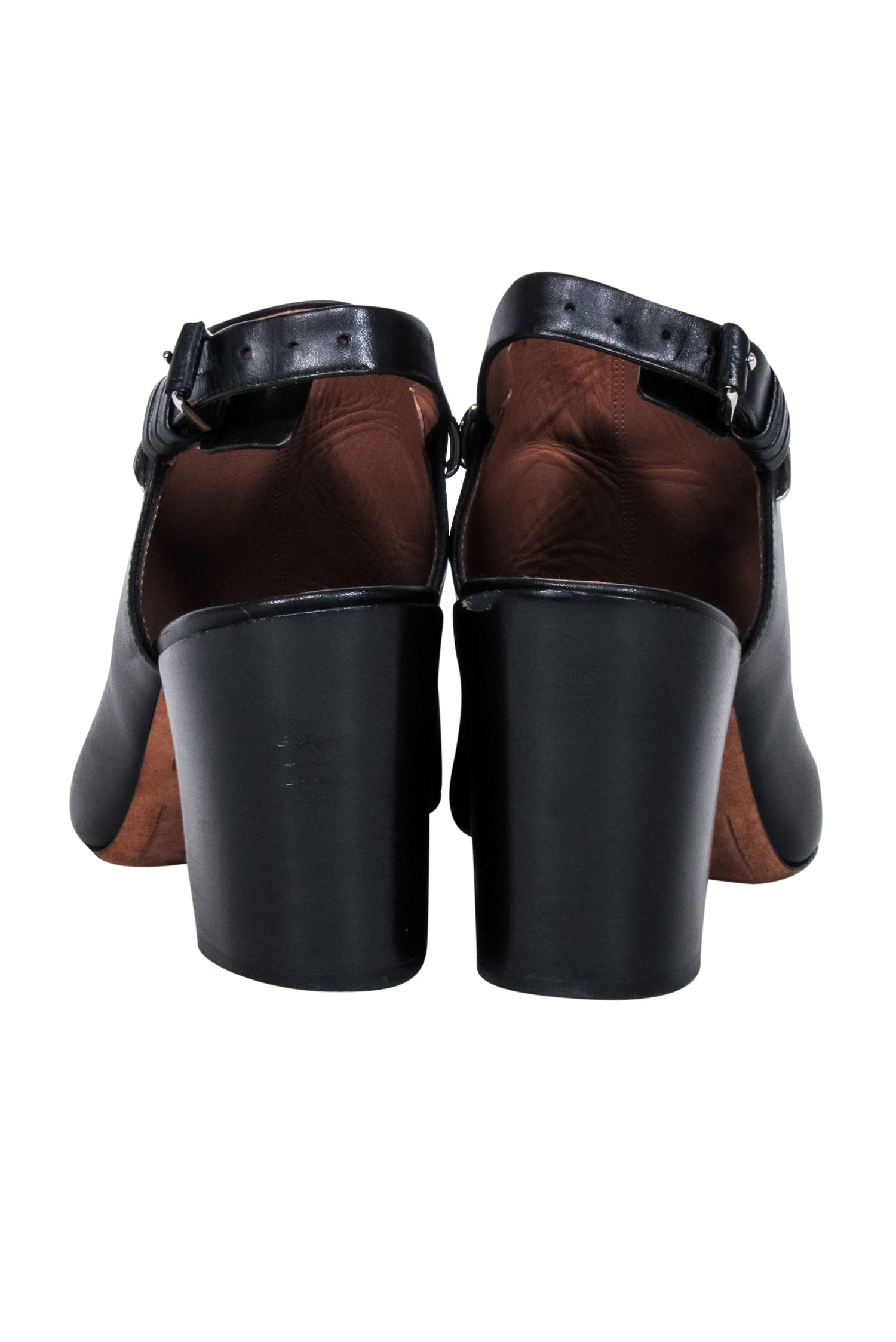 Givenchy Black Leather Open-Toe Block Heels - Size 8.5: Fall Fashion Must-Have!