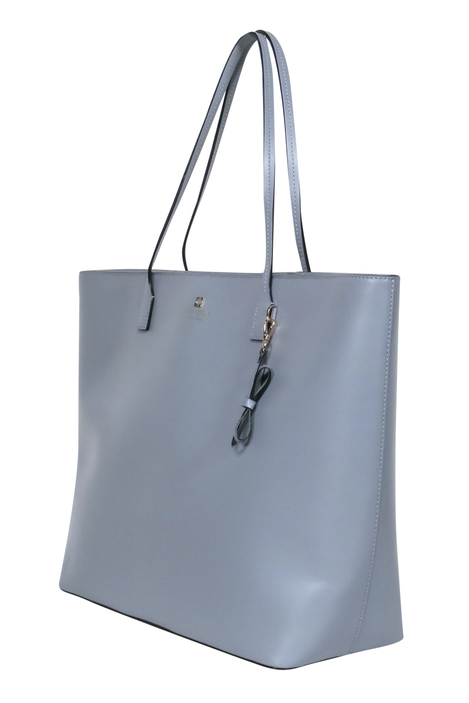 Kate Spade's Gorgeous Gray Large Leather Zippered Tote
