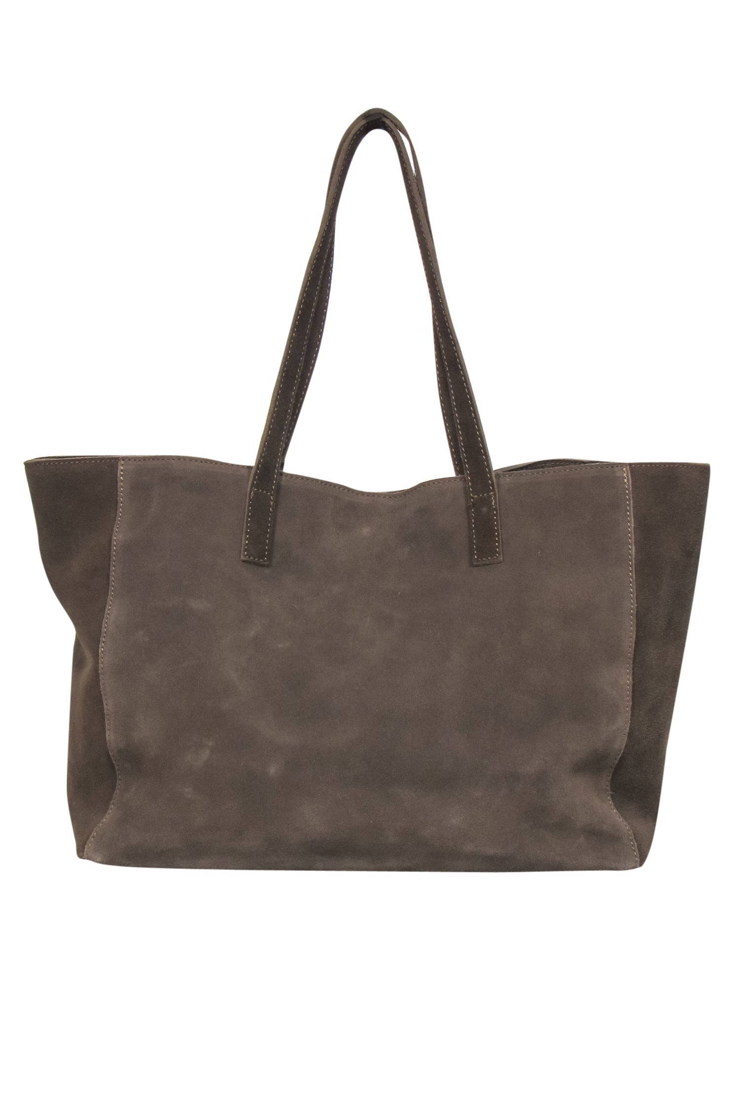 M.I.L.A. Olive Suede Tote with Tassel - Made in Los Angeles