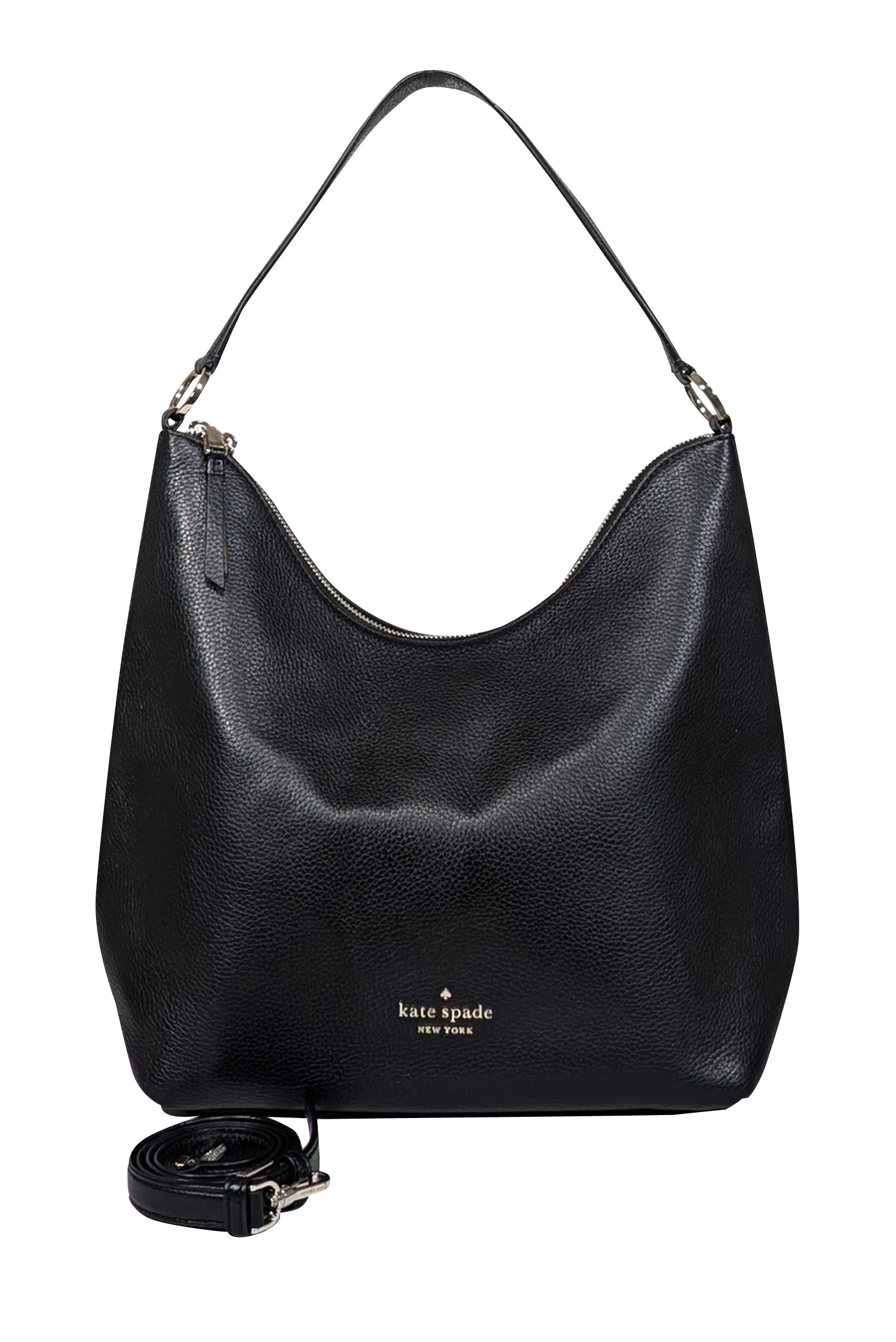 Kate Spade's Stunning Black Pebbled Leather Shoulder Bag