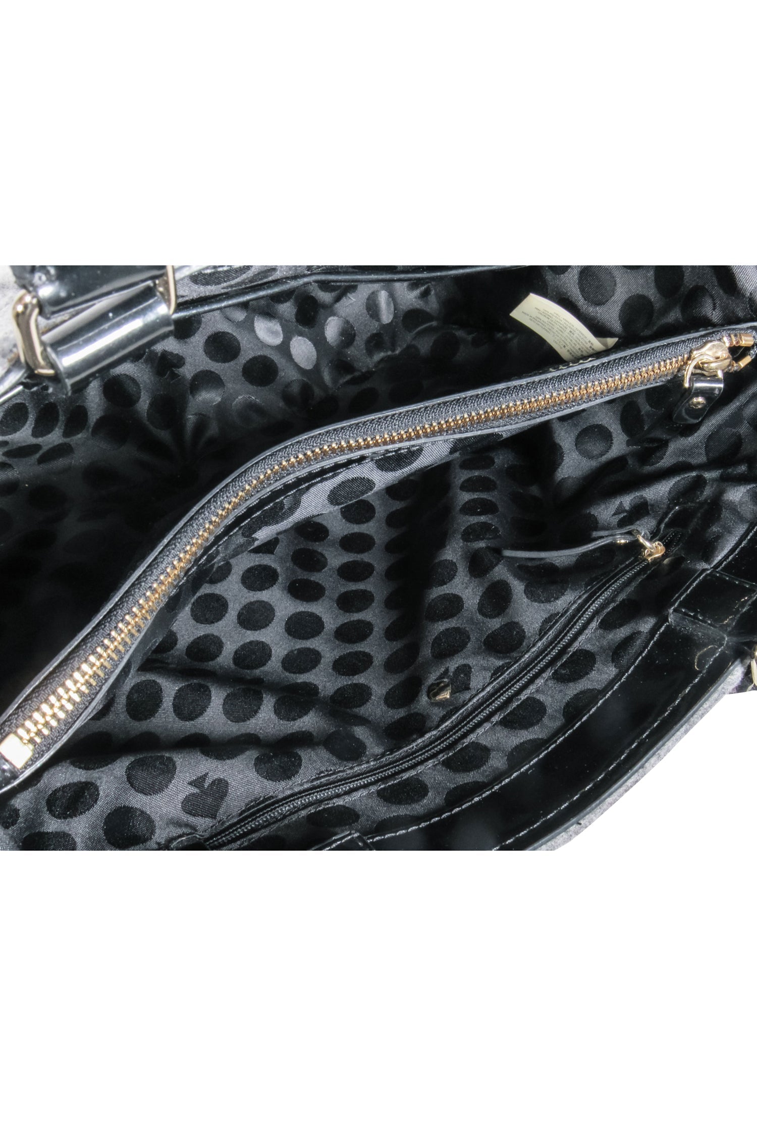 Kate Spade Grey & Black Double Breasted Button Front Luxury Handbag