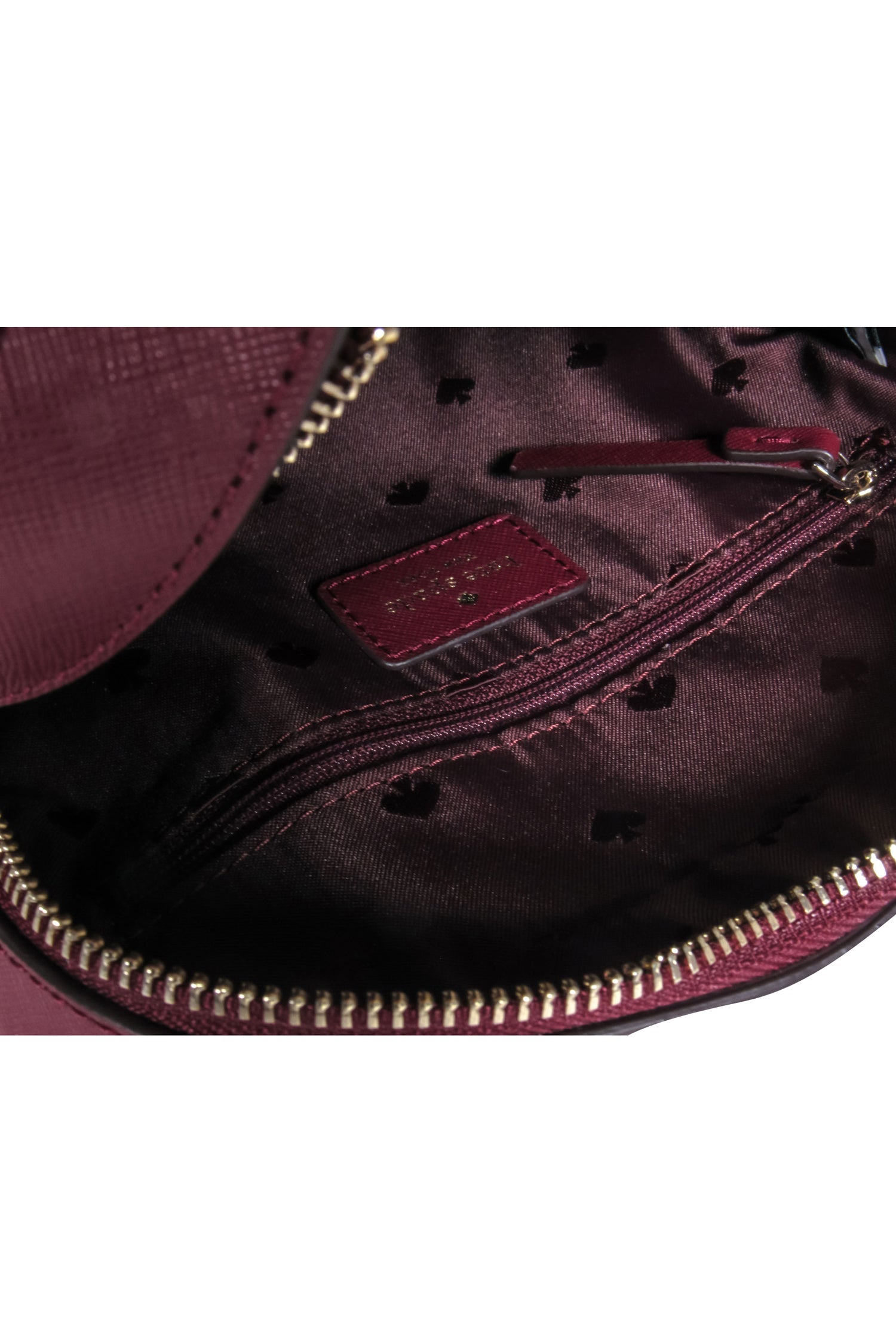 Kate Spade Maroon Saffiano Leather Chic Crossbody Bag