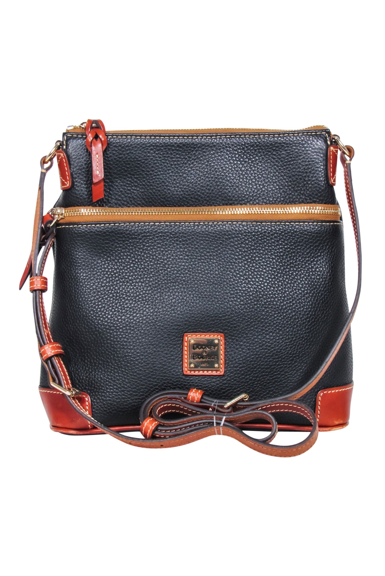 Dooney & Bourke - Stunning Black Pebbled Leather Crossbody