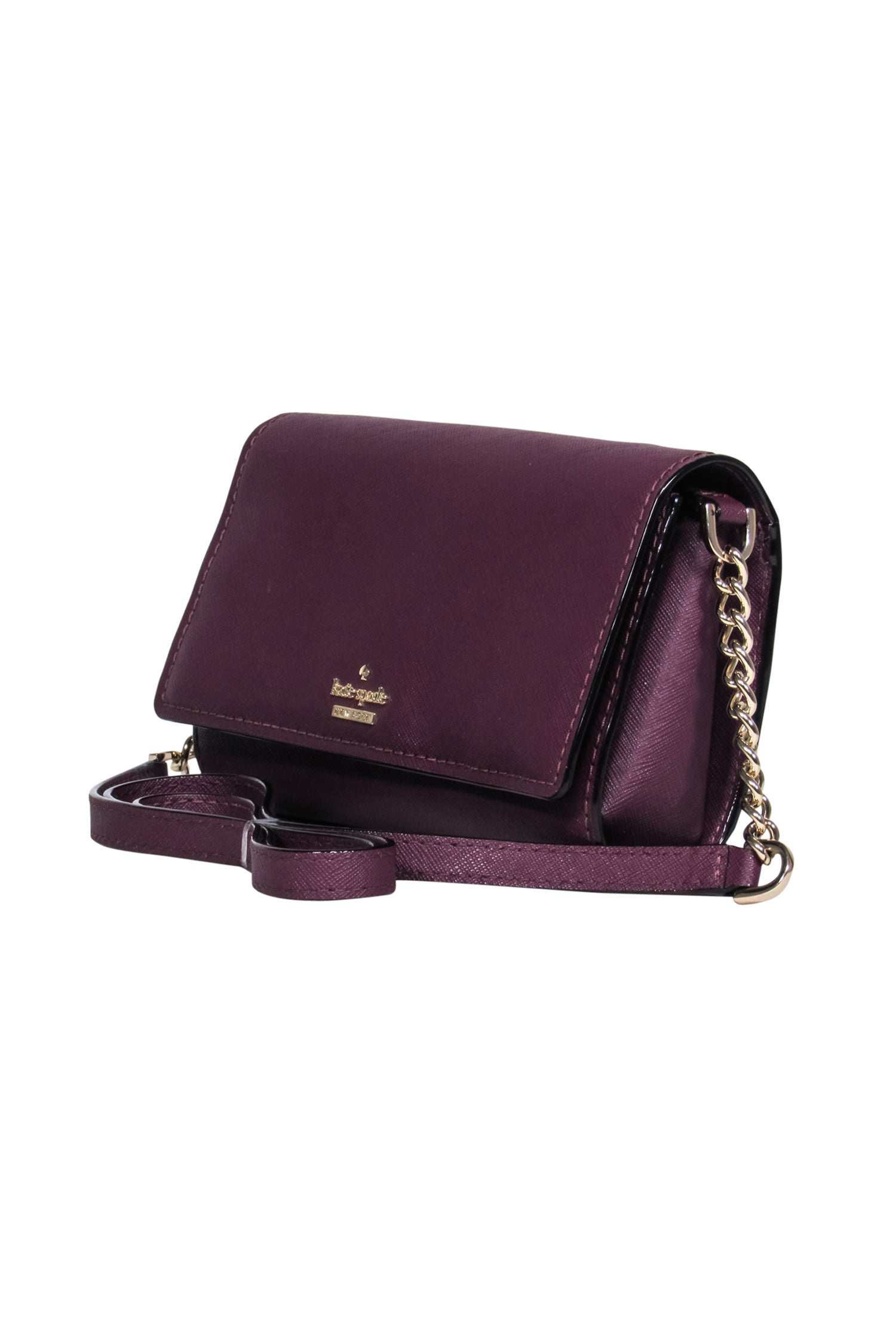 Kate Spade Maroon Saffiano Leather Crossbody - A Chic Essential