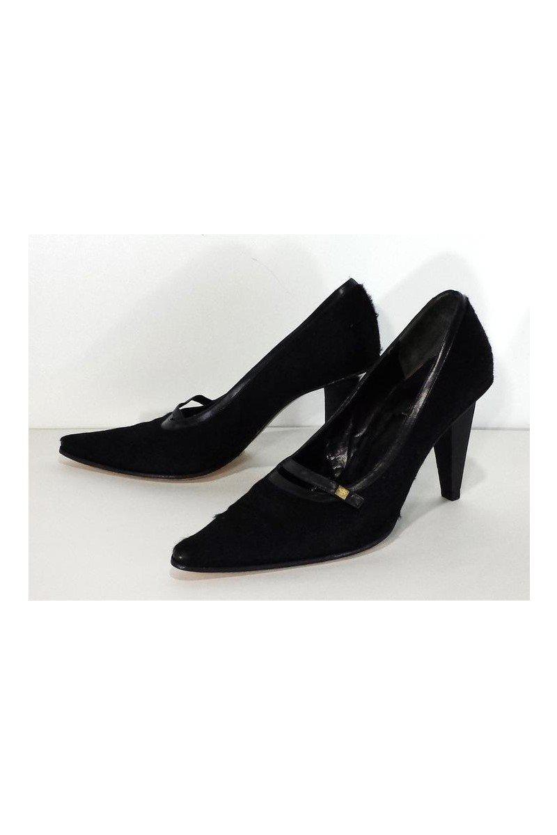 Gianni Versace - Stunning Black Pony Hair Pumps, Size 6 - Grab Yours Now!