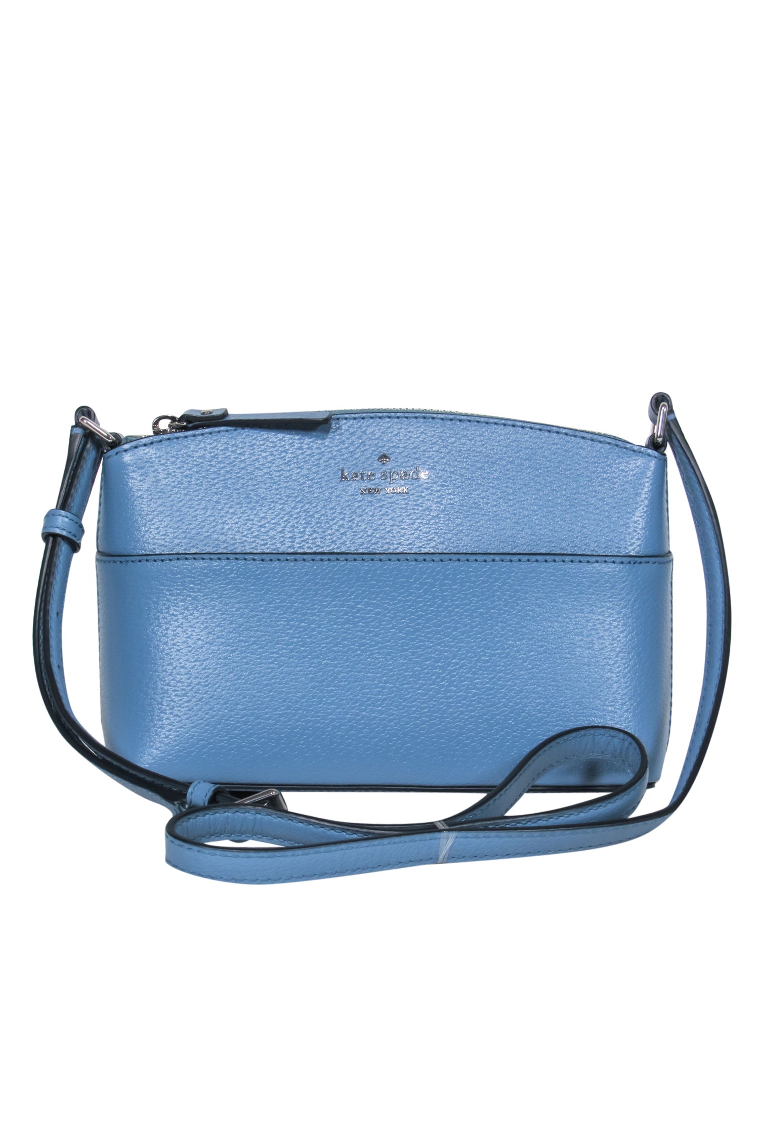 Kate Spade Baby Blue Textured Leather Crossbody - A Fashion Must-Have!