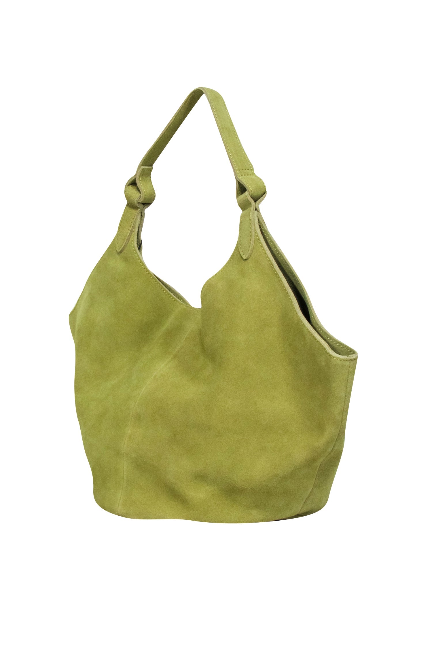 M.I.L.A - Stunning Green Suede Top Handle Handbag
