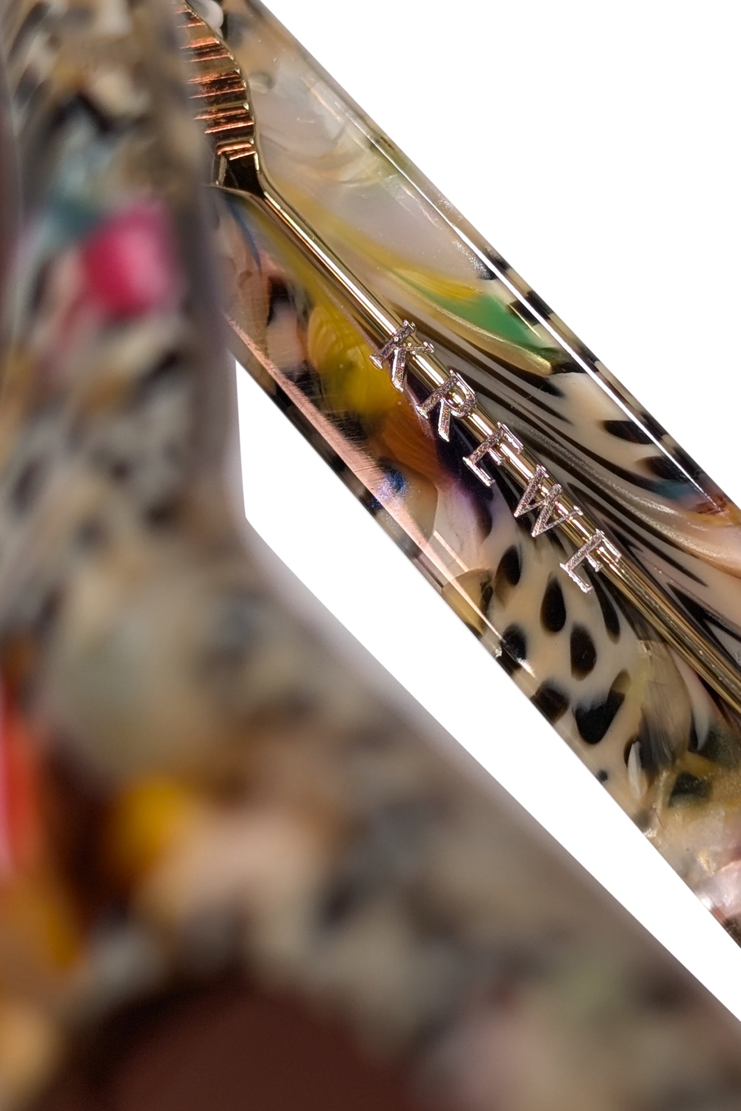 Krewe - Stunning White & Multi - Color Tortoise Sunglasses