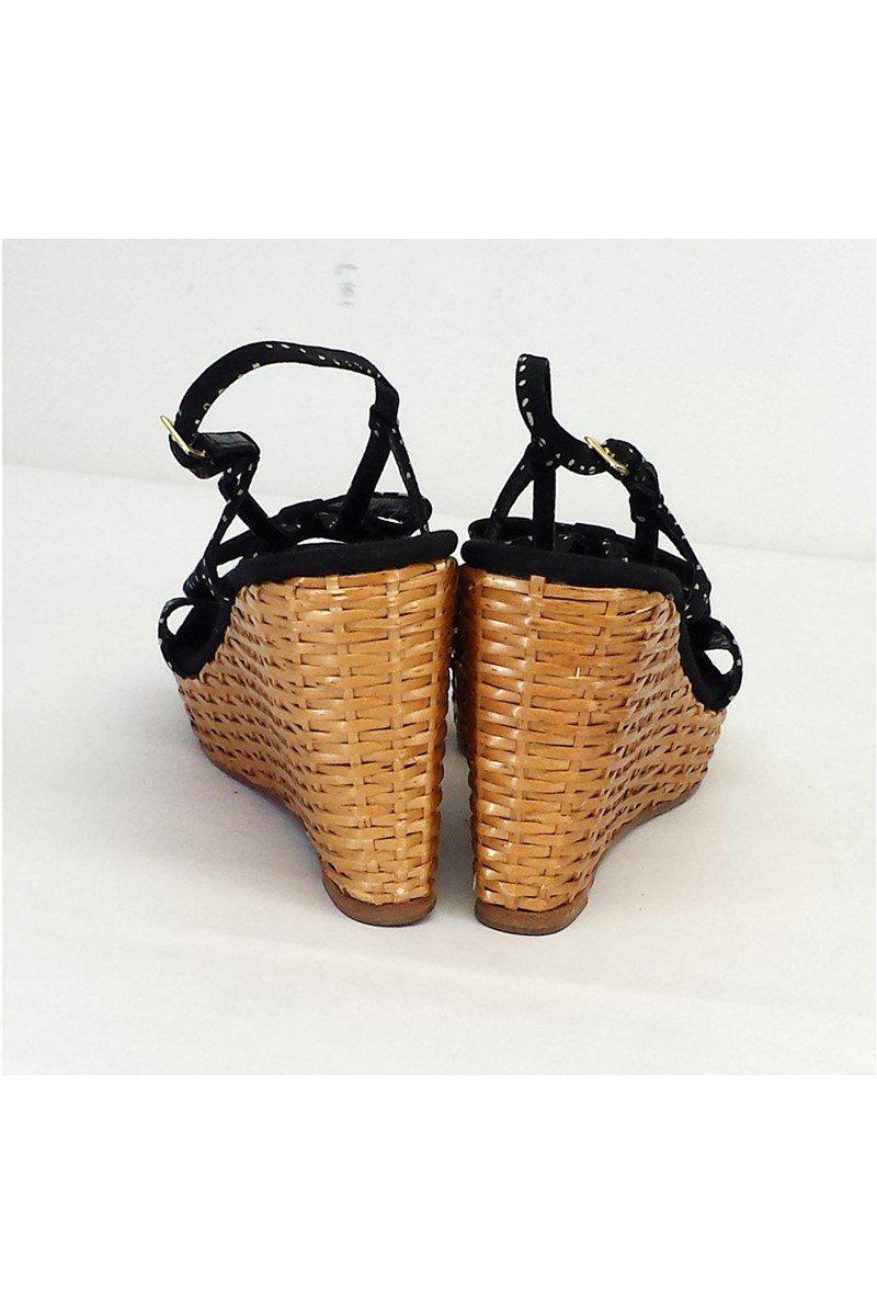 Gorgeous Kate Spade Navy & White Polka Dot Woven Wedges in Size 9.5 - Grab Yours Now!