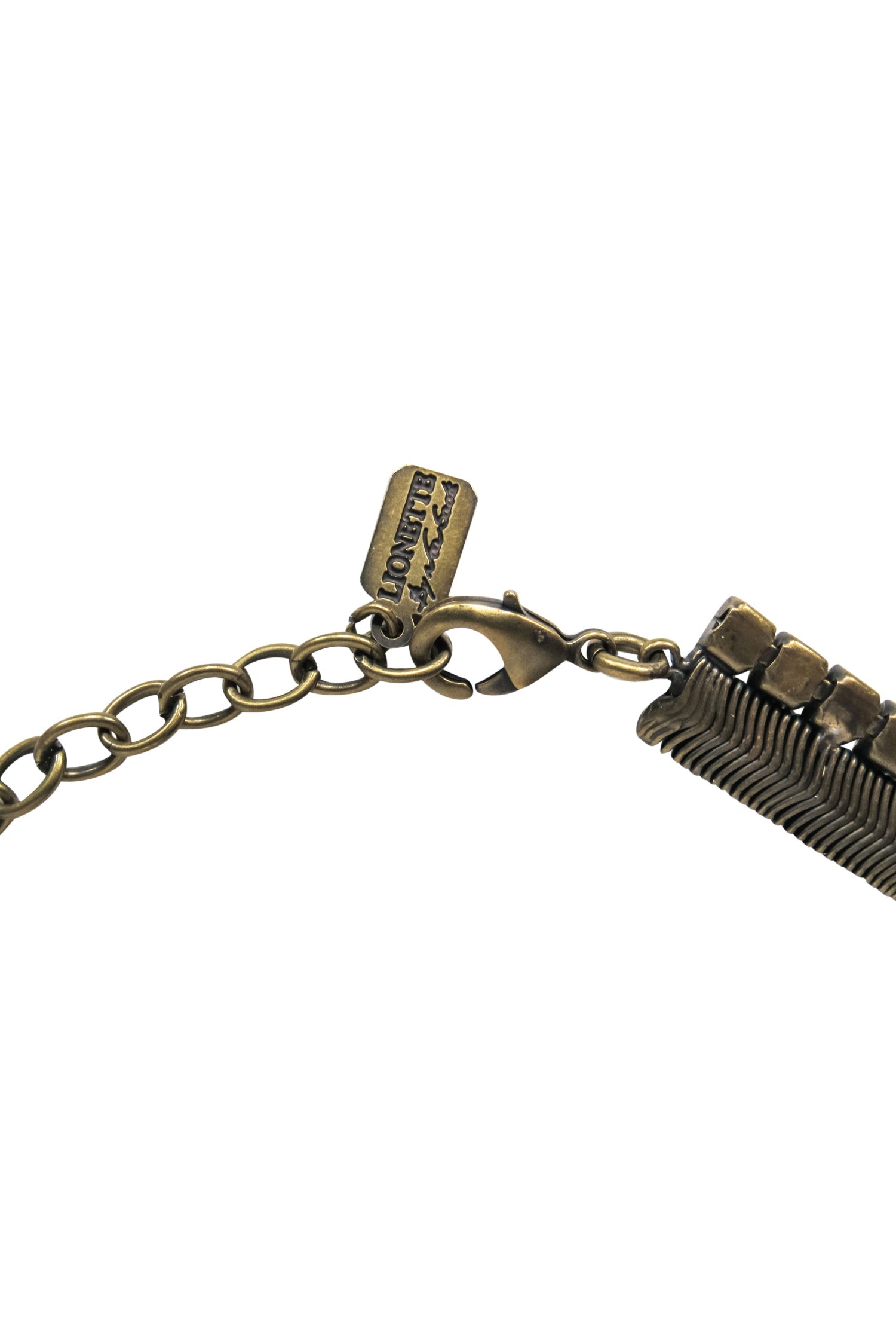 Lionette - Stunning Bronze Jeweled Choker with Pendants