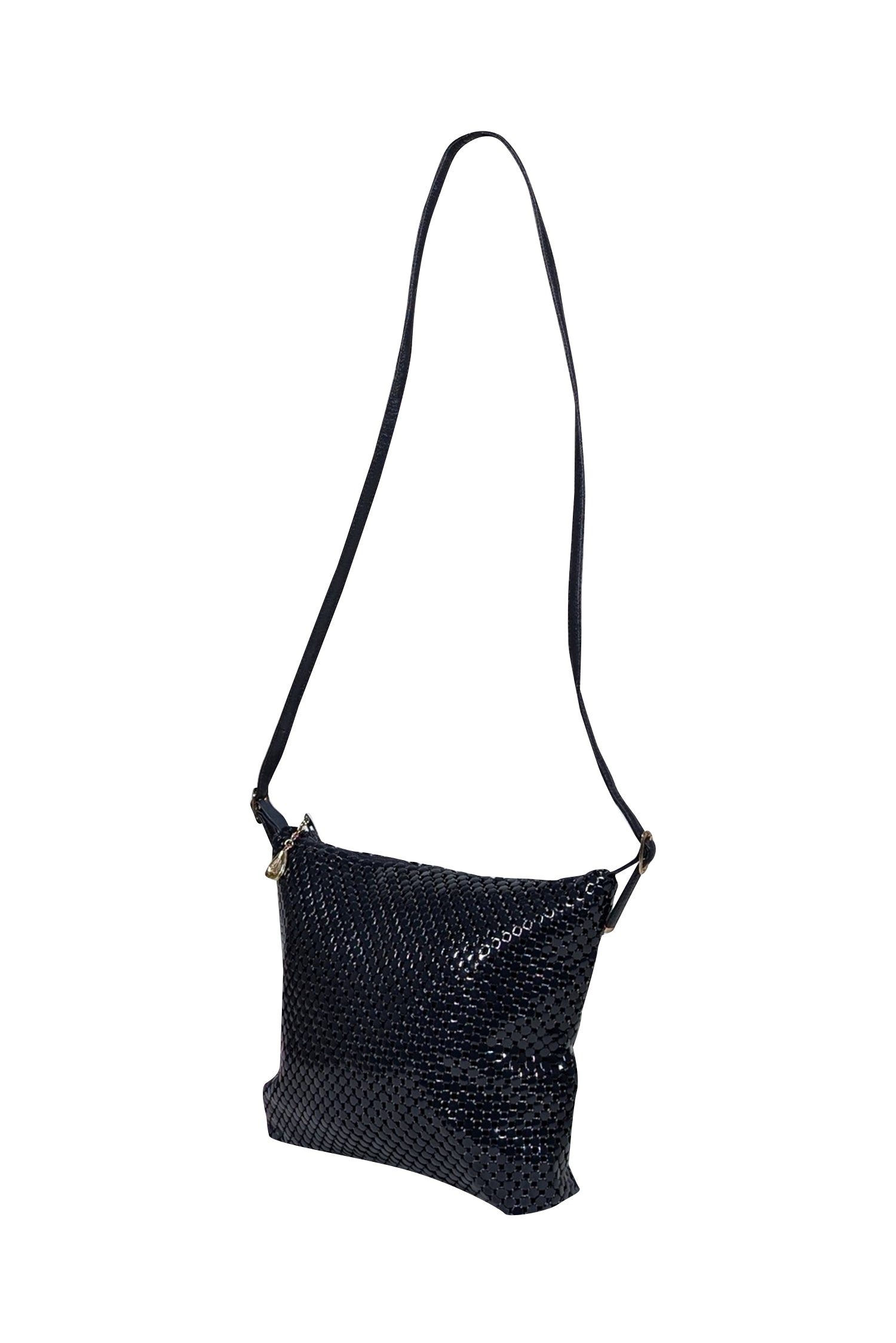 Whiting & Davis Navy Metal Mesh Crossbody Bag: A Stylish Night-Out Essential
