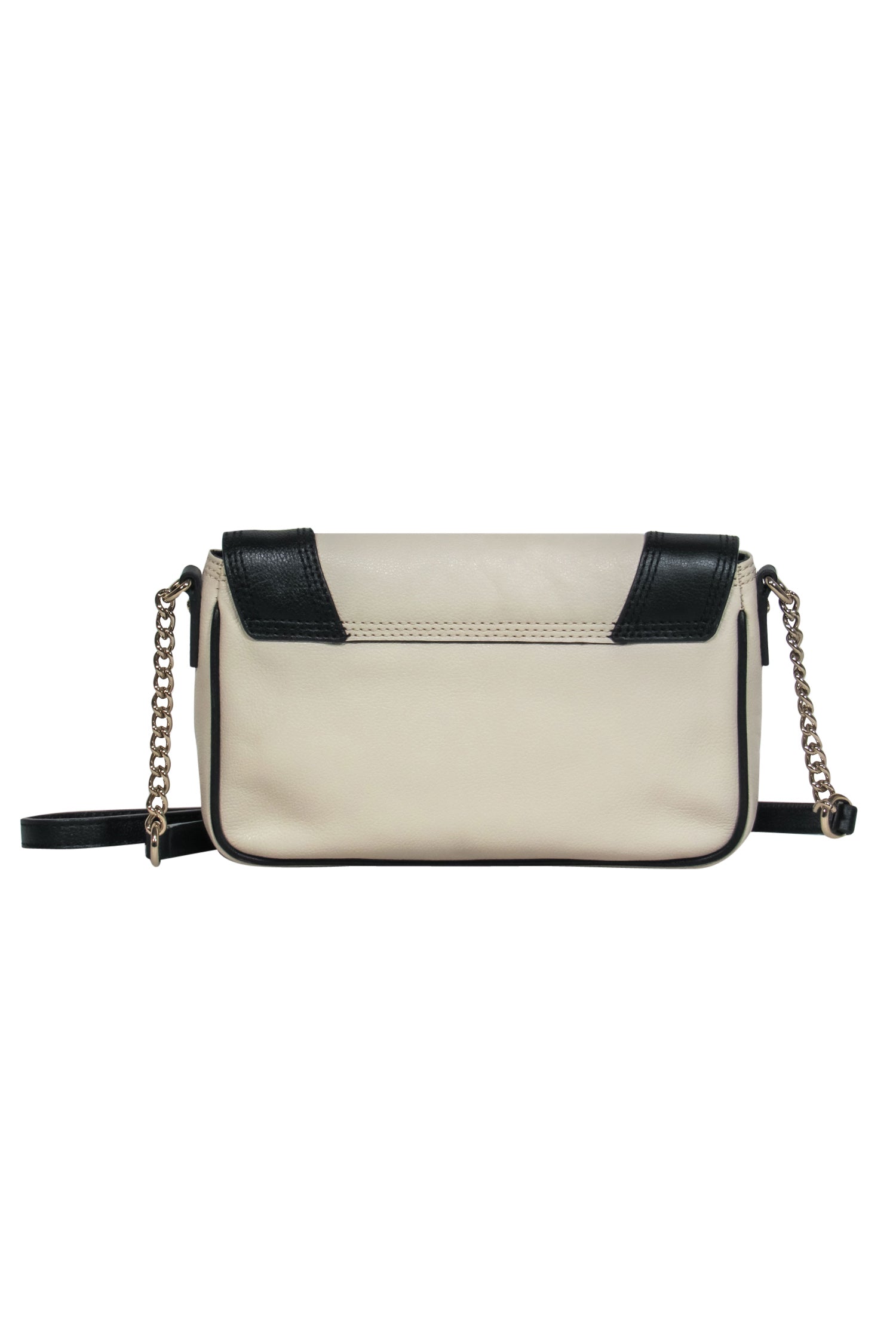 Kate Spade - Chic Black & Cream Leather Bow Crossbody Bag