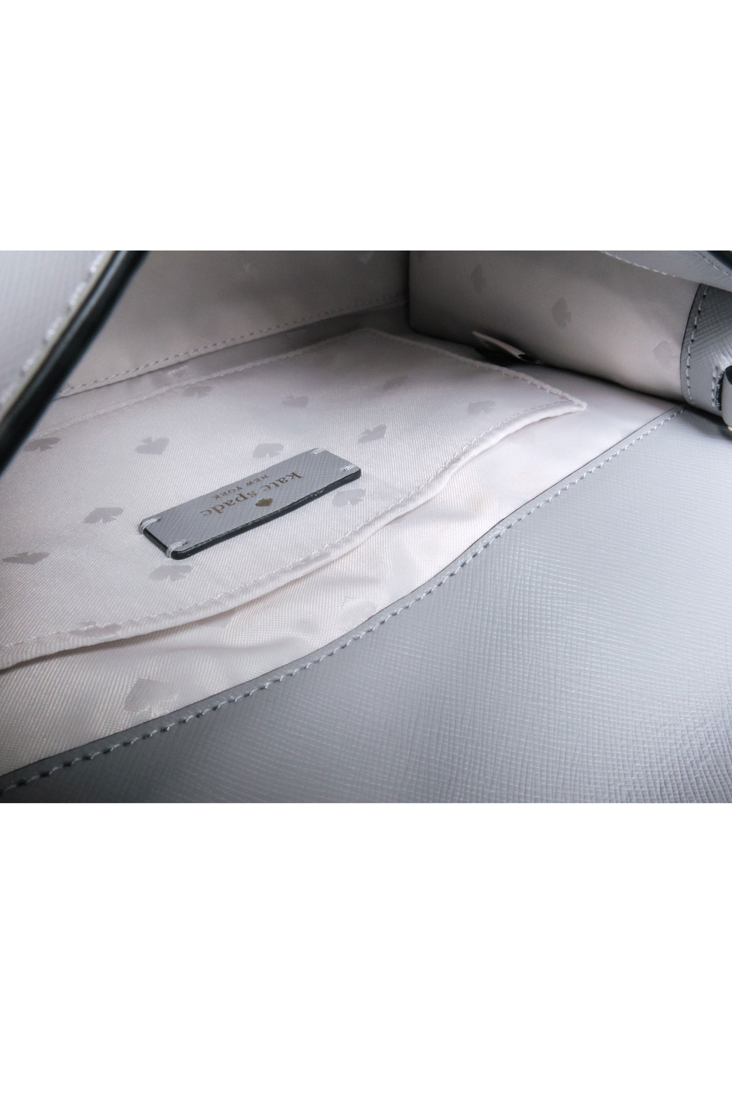 Kate Spade - Stylish White, Grey & Black Leather Crossbody Bag