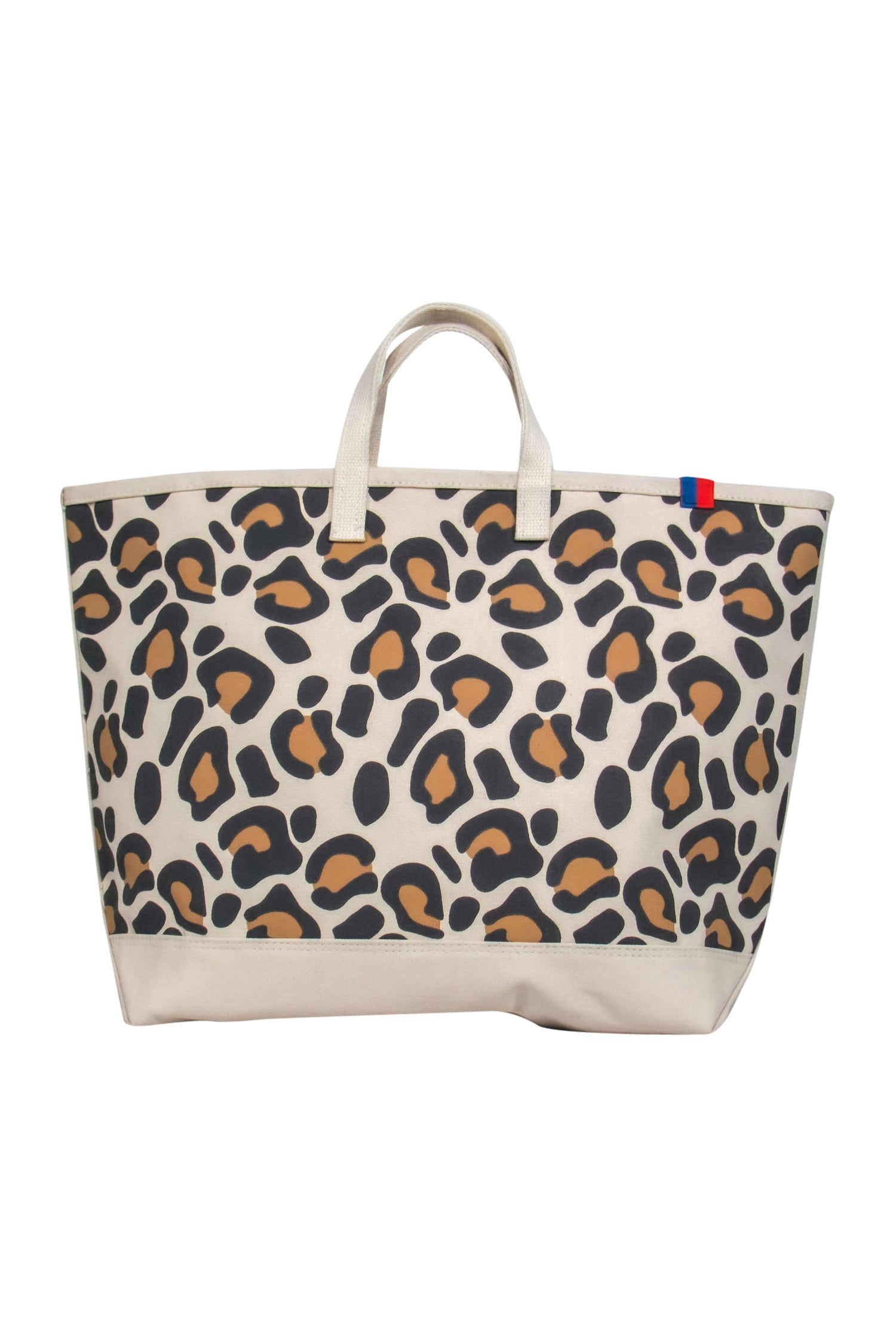 Kule - Stunning Large Beige & Brown Leopard Print Canvas Tote