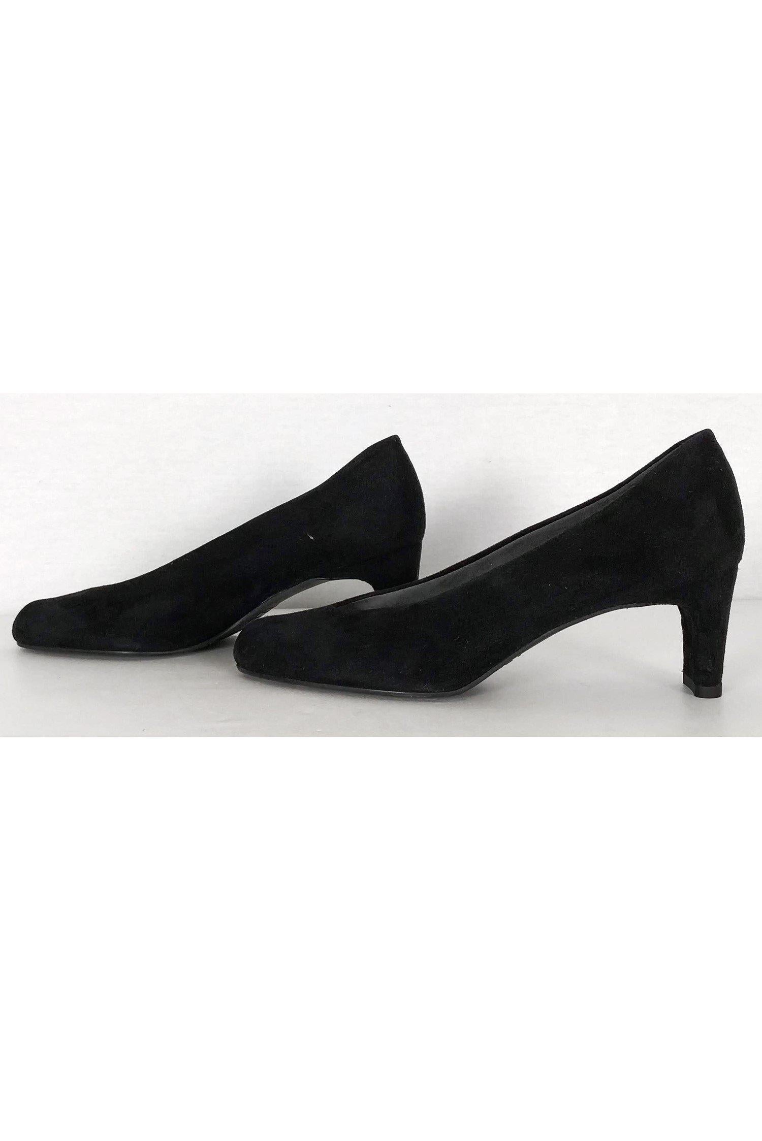 Stuart Weitzman Black Suede Pumps - Size 7 - Must - Have Luxury