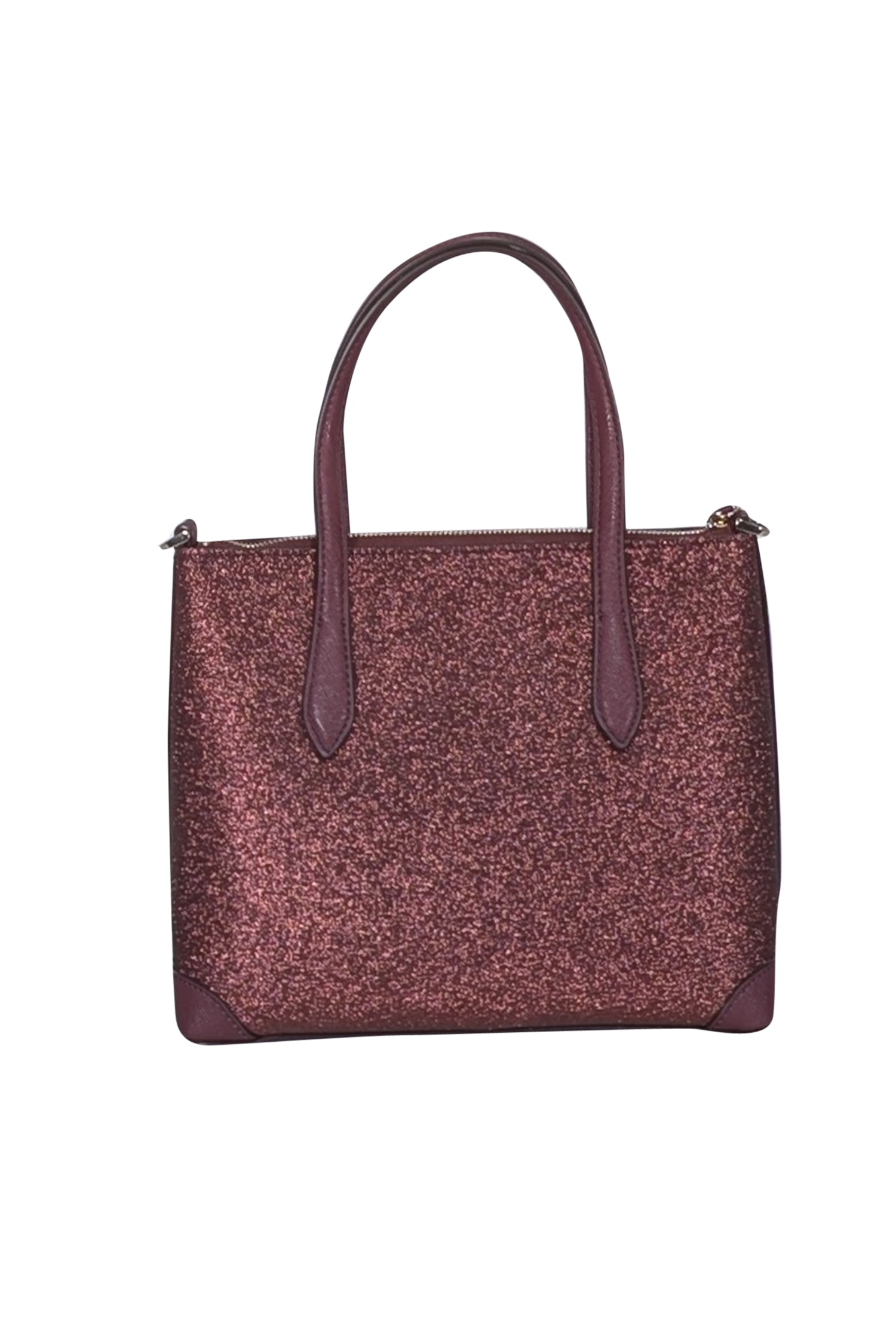 Kate Spade Maroon Glitter Satchel - Sparkle in Style!