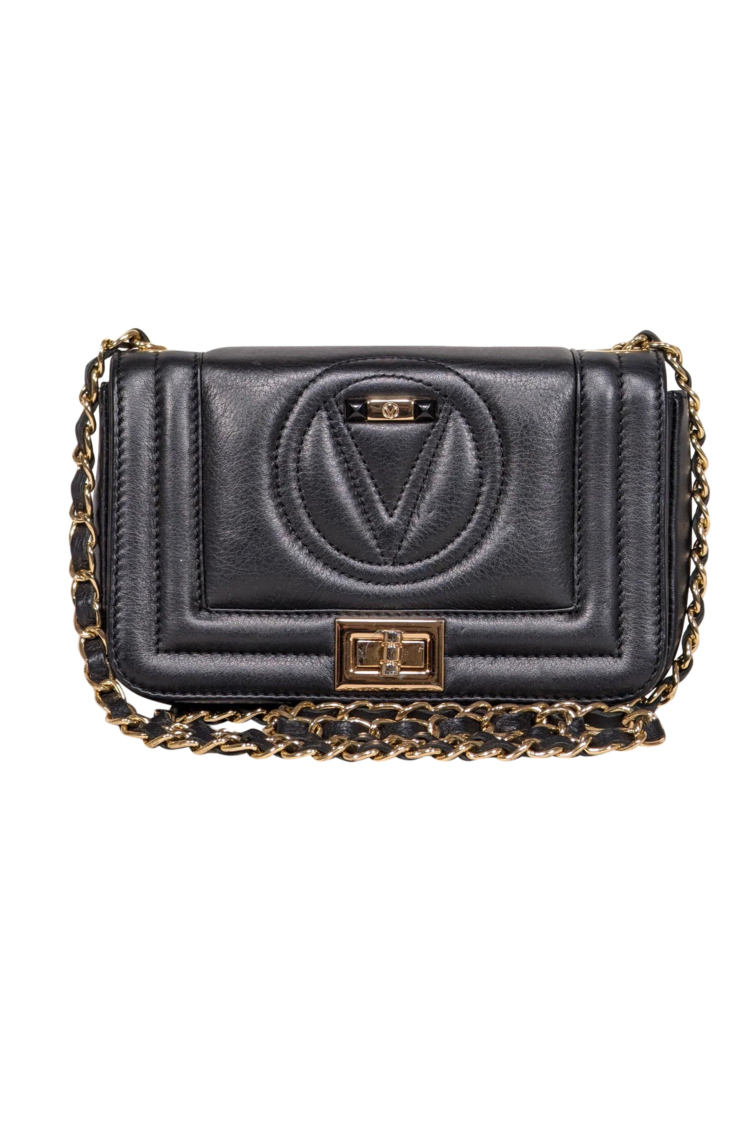 Mario Valentino's Valentino - Stunning Black Leather Crossbody Bag