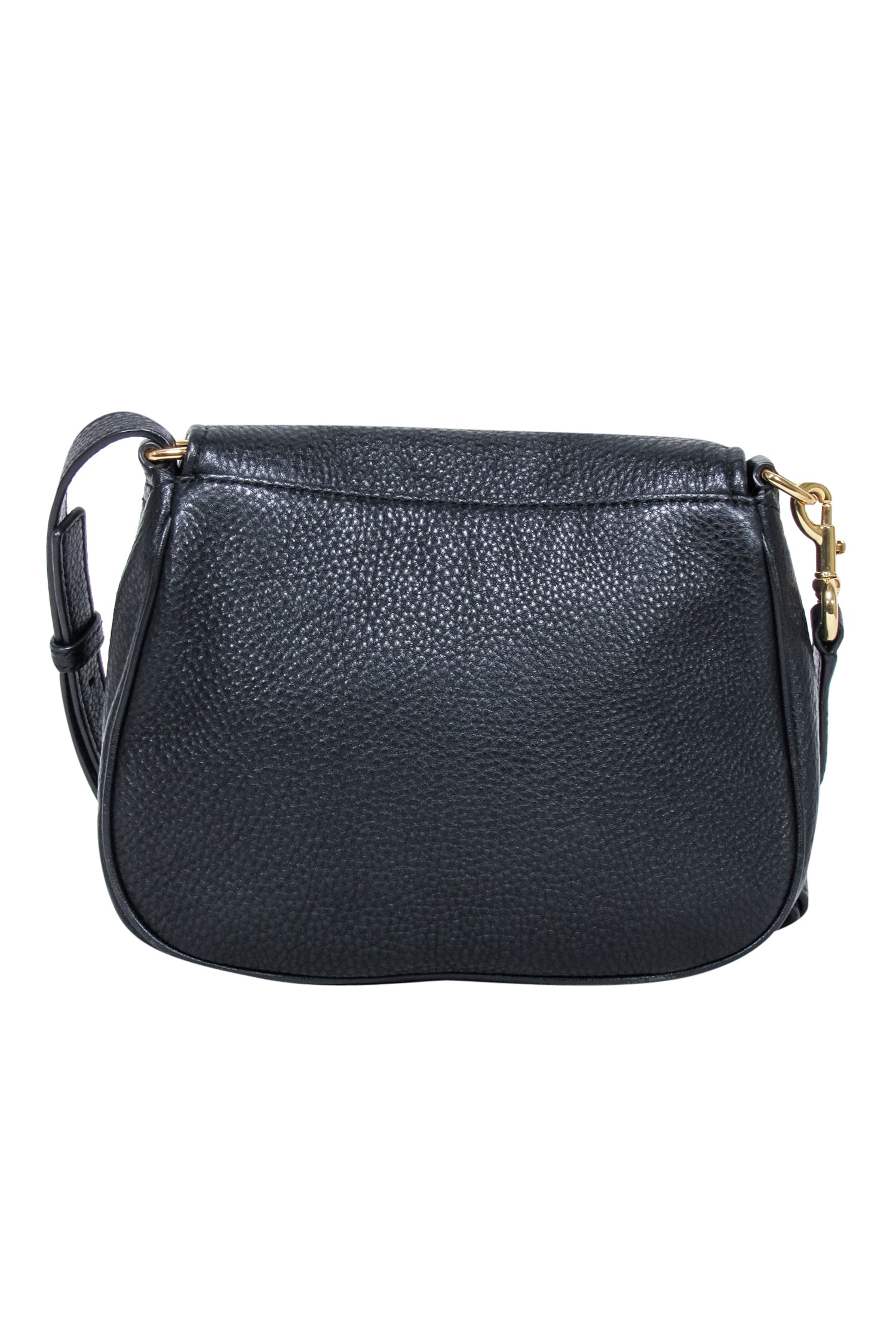 Marc Jacobs Rocker Chic Black Pebbled Leather Crossbody Bag