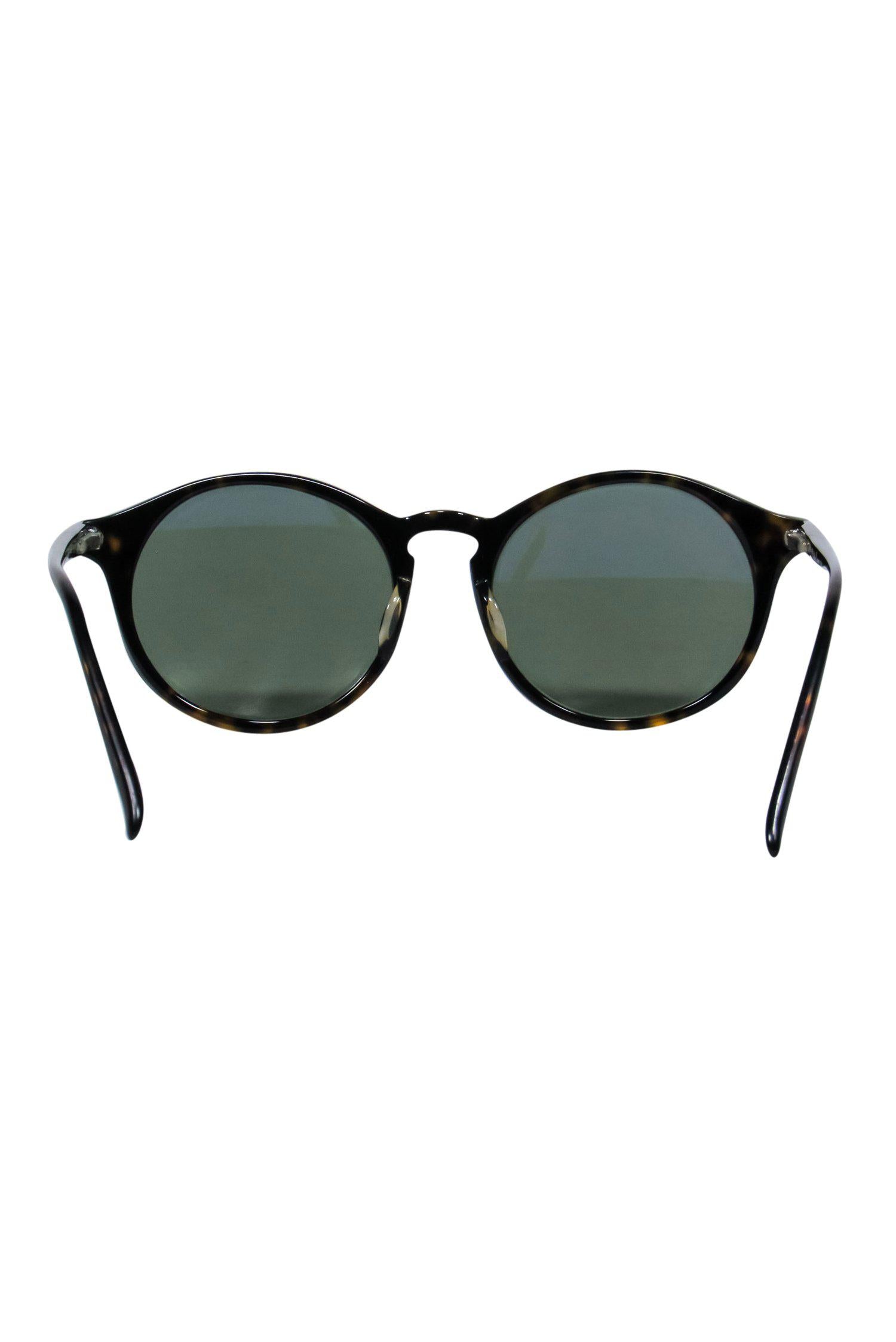 Ralph Lauren Dark Brown Tortoise Shell Round Sunglasses - A Chic Essential