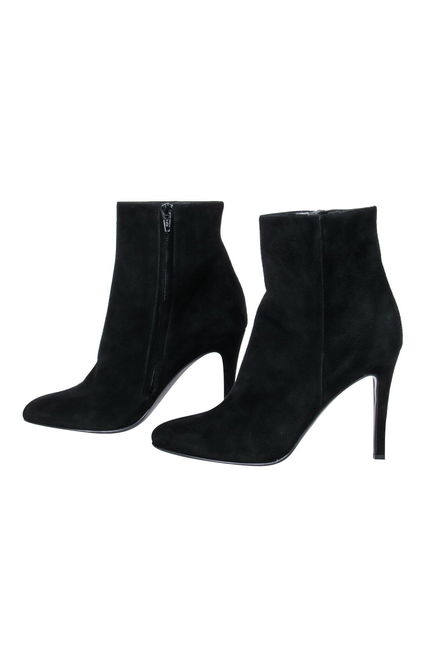 Saint Laurent Black Suede Booties - Size 8.5 - Elevate Your Fall/Winter Style!