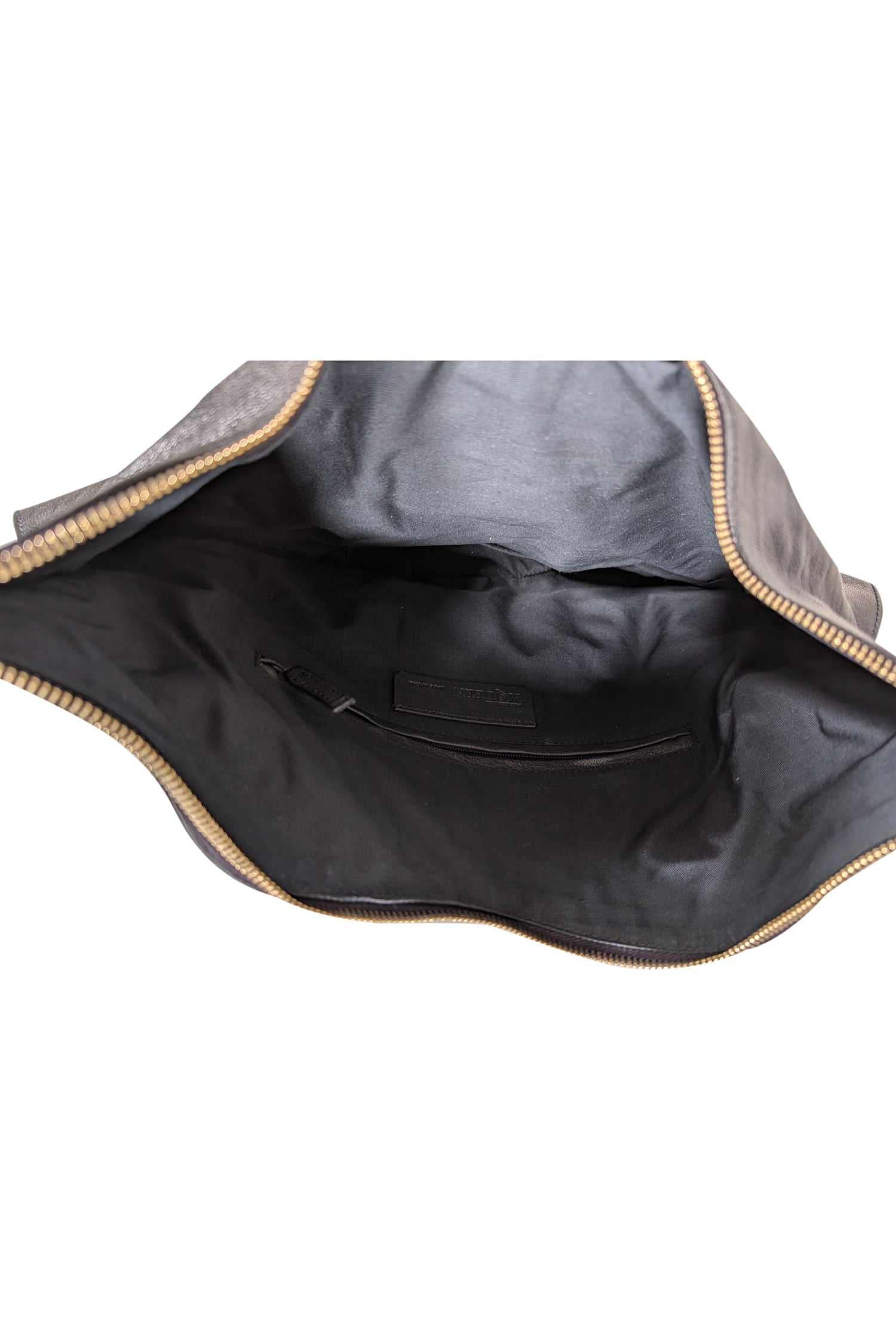 Alexander McQueen Black Leather Manta Clutch: A Statement Piece
