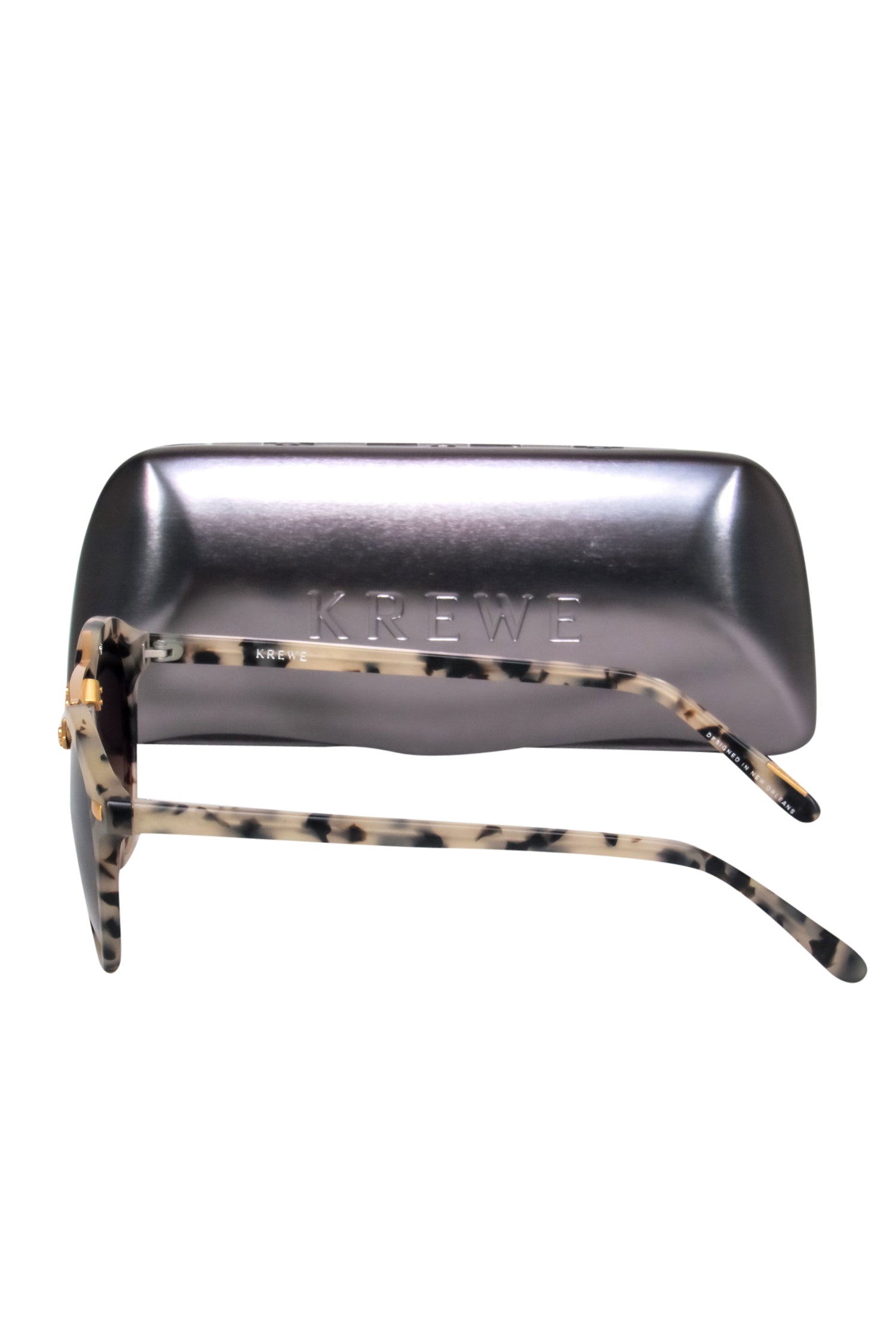 Krewe - St. Louis Classics Matte Light Tortoise Shell Round Sunglasses: A Fashion Must-Have!