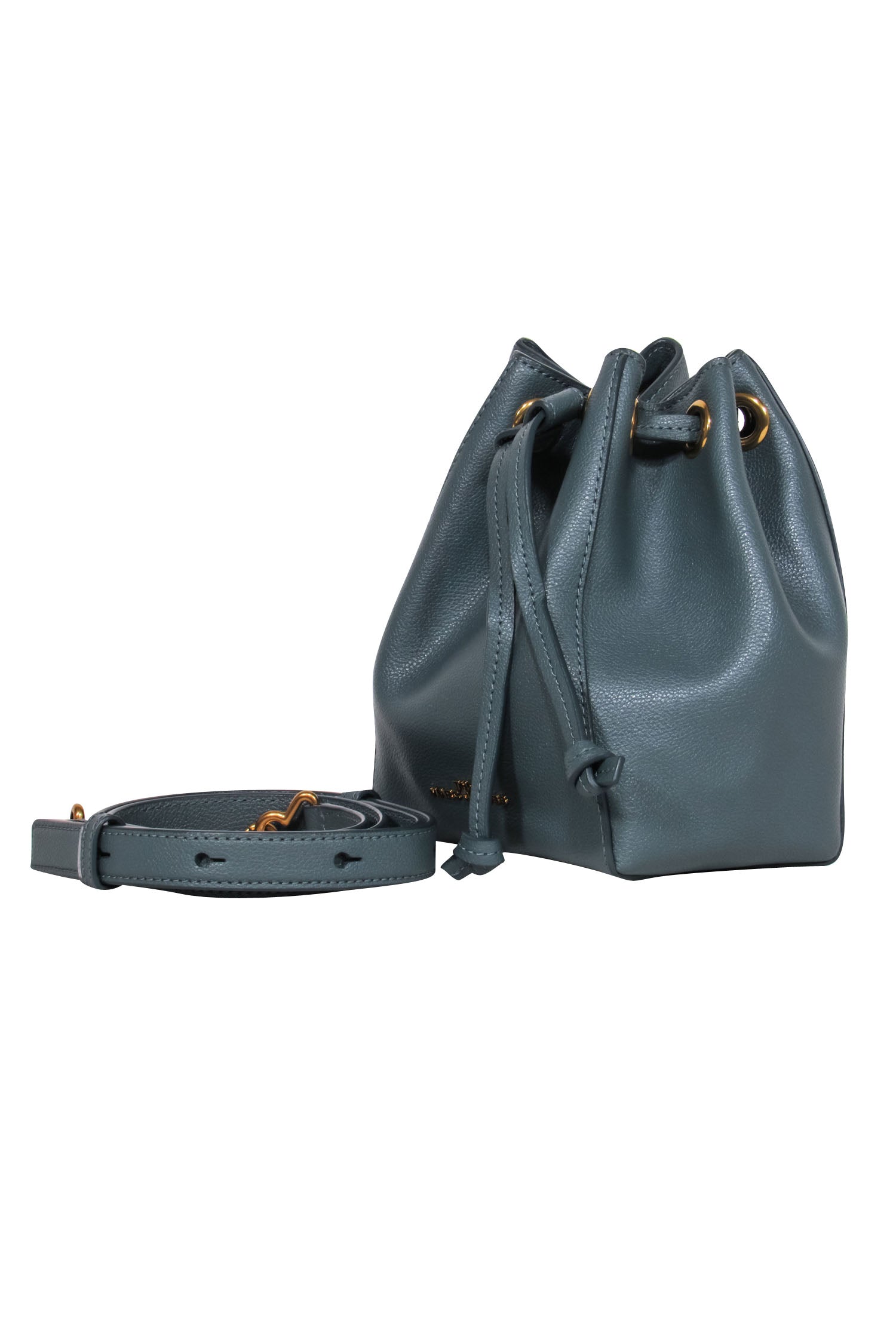Marc Jacobs Teal Leather Mini Crossbody Buck Bag - Your Summer Essential