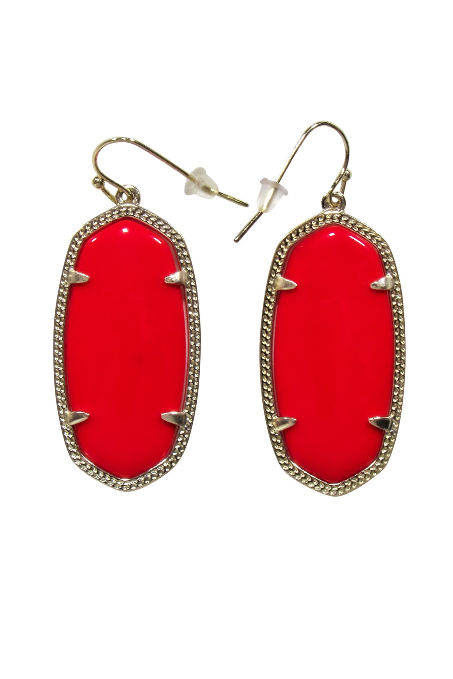 Kendra Scott - Stunning Red & Gold Dangle Earrings
