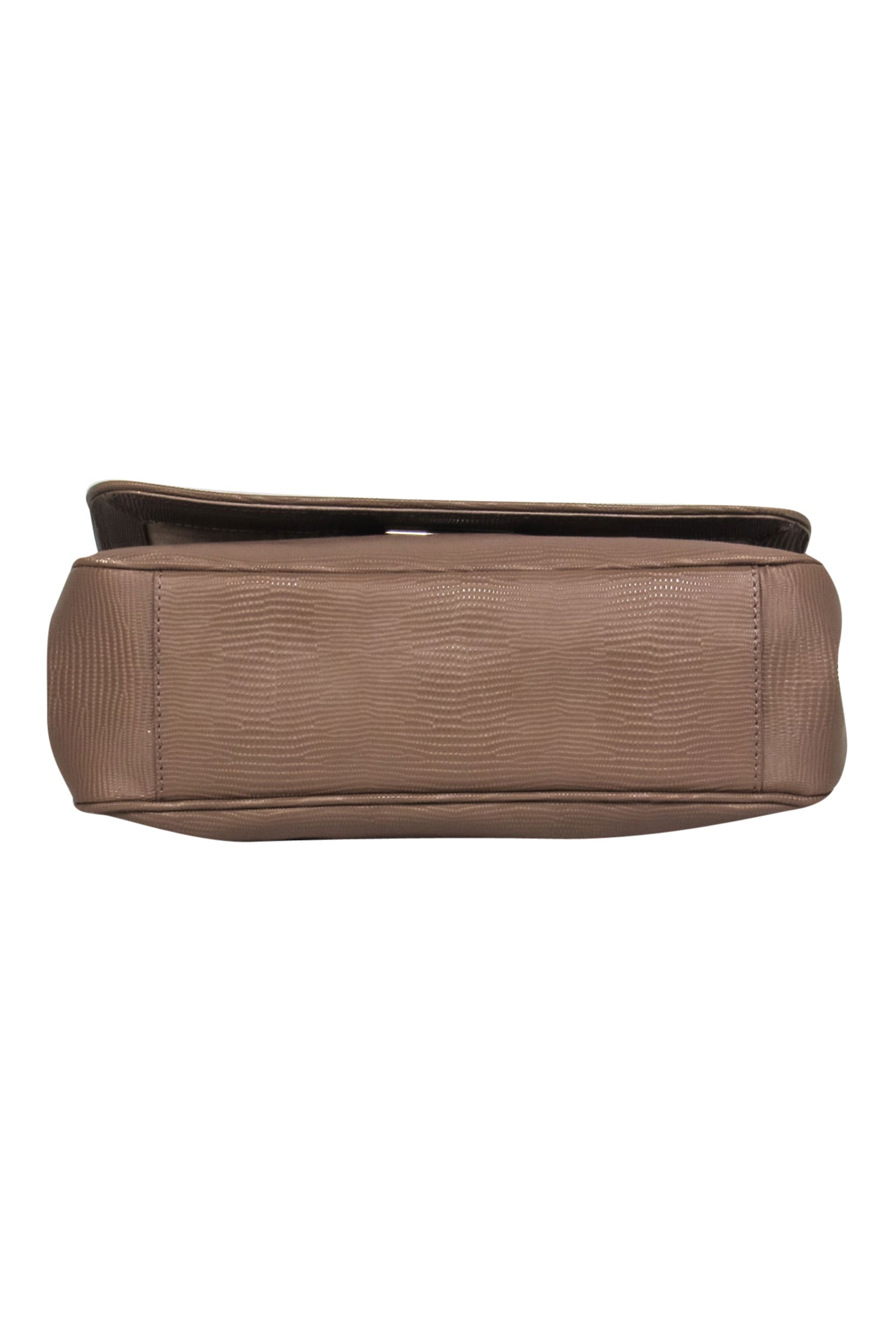 Kate Spade's Stunning Taupe Reptile Textured Leather Shoulder Bag