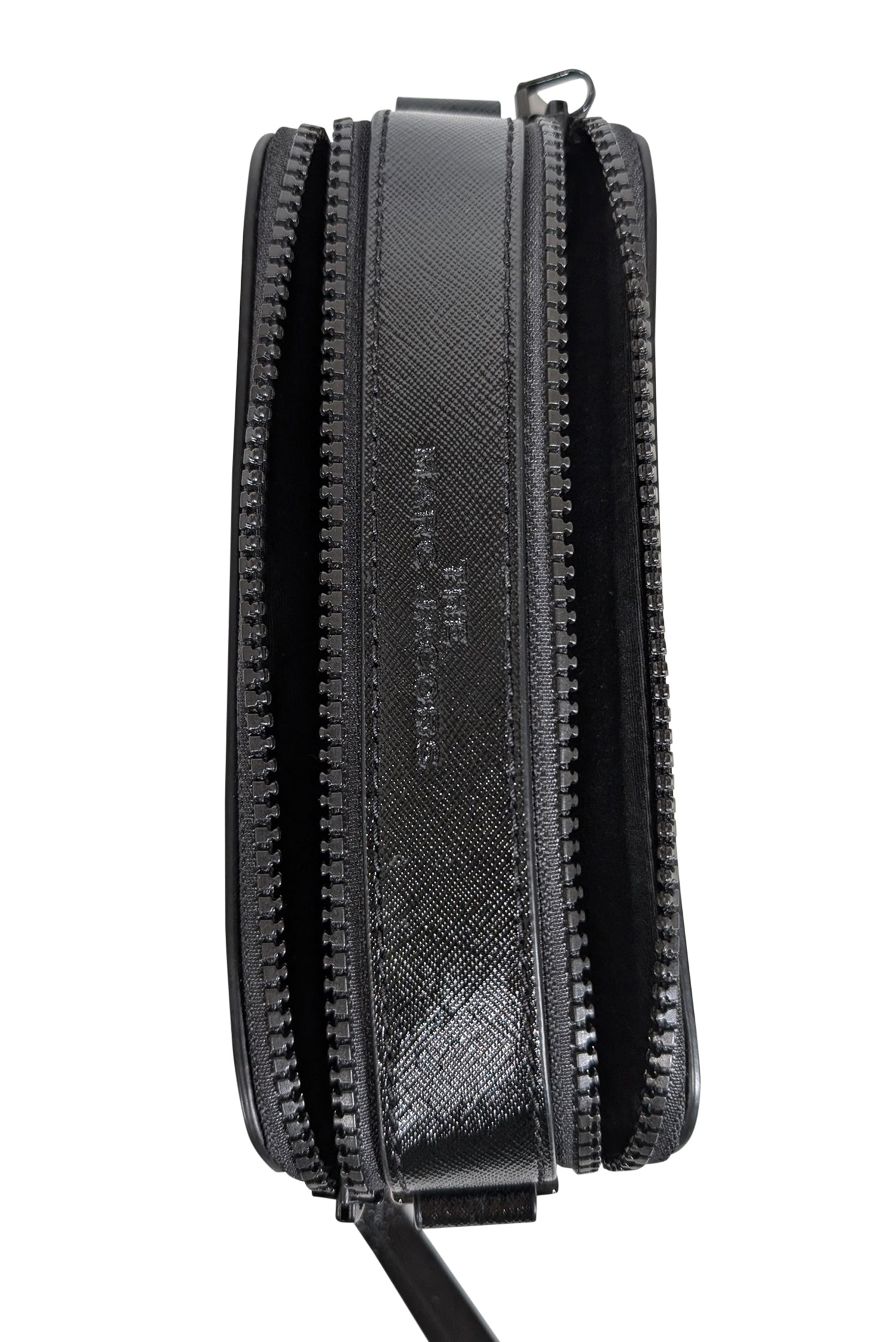 Marc Jacobs' Stunning Black Saffiano Leather Snapshot Crossbody Bag