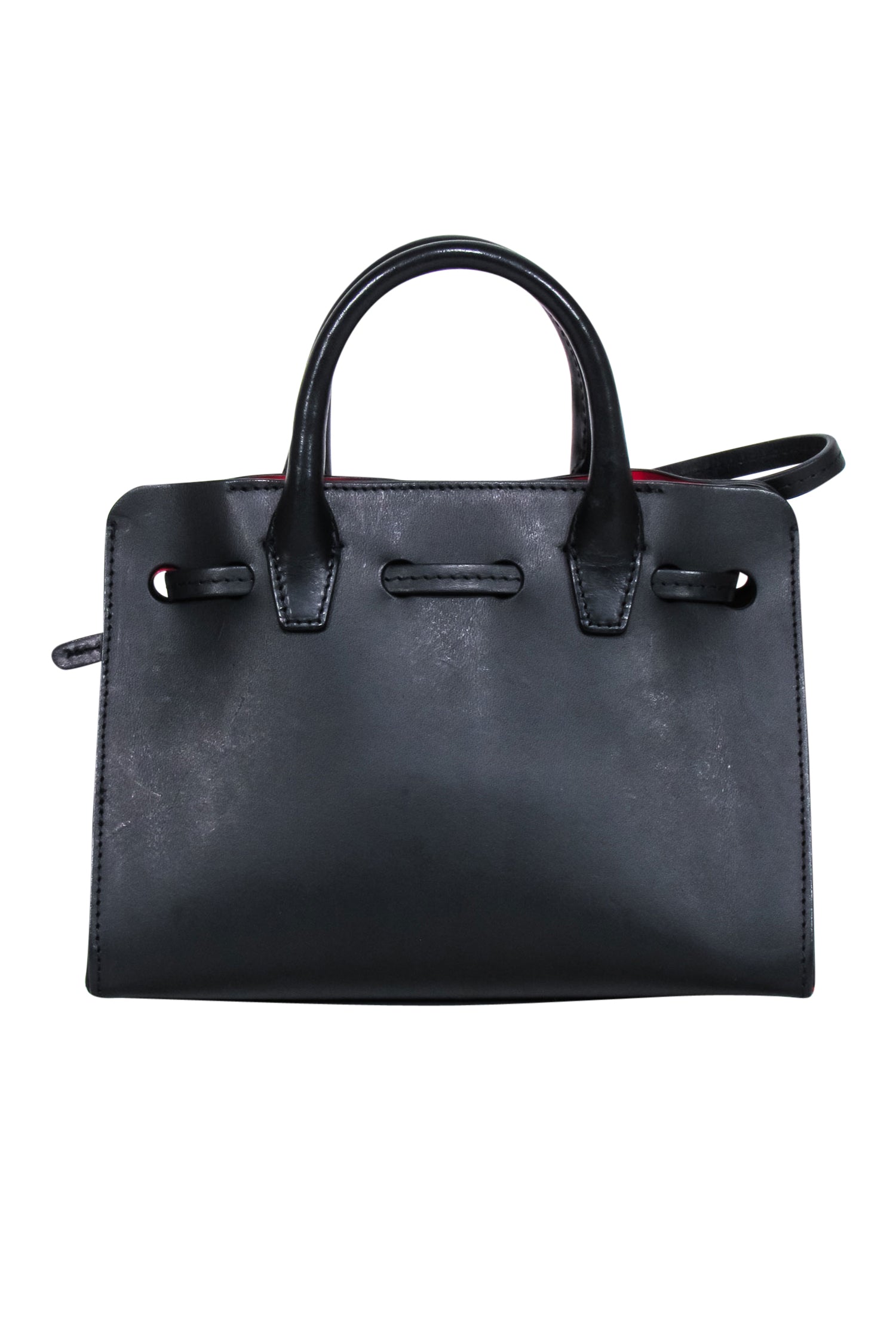 Mansur Gavriel Black Italian Vegetable-Tanned Leather Mini Sun Bag: A Chic Essential