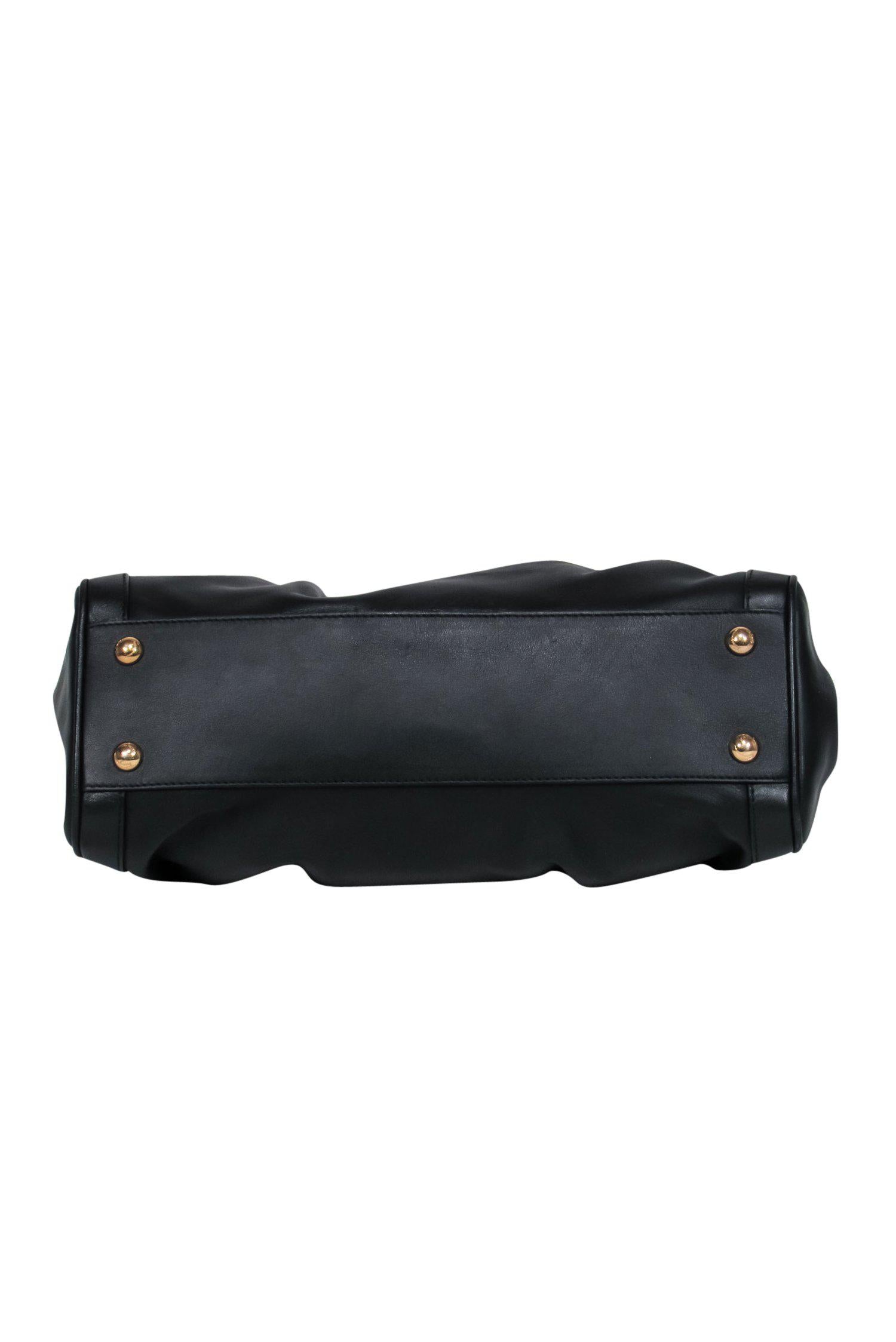 Ferragamo - Stunning Black Leather Convertible Shoulder Bag