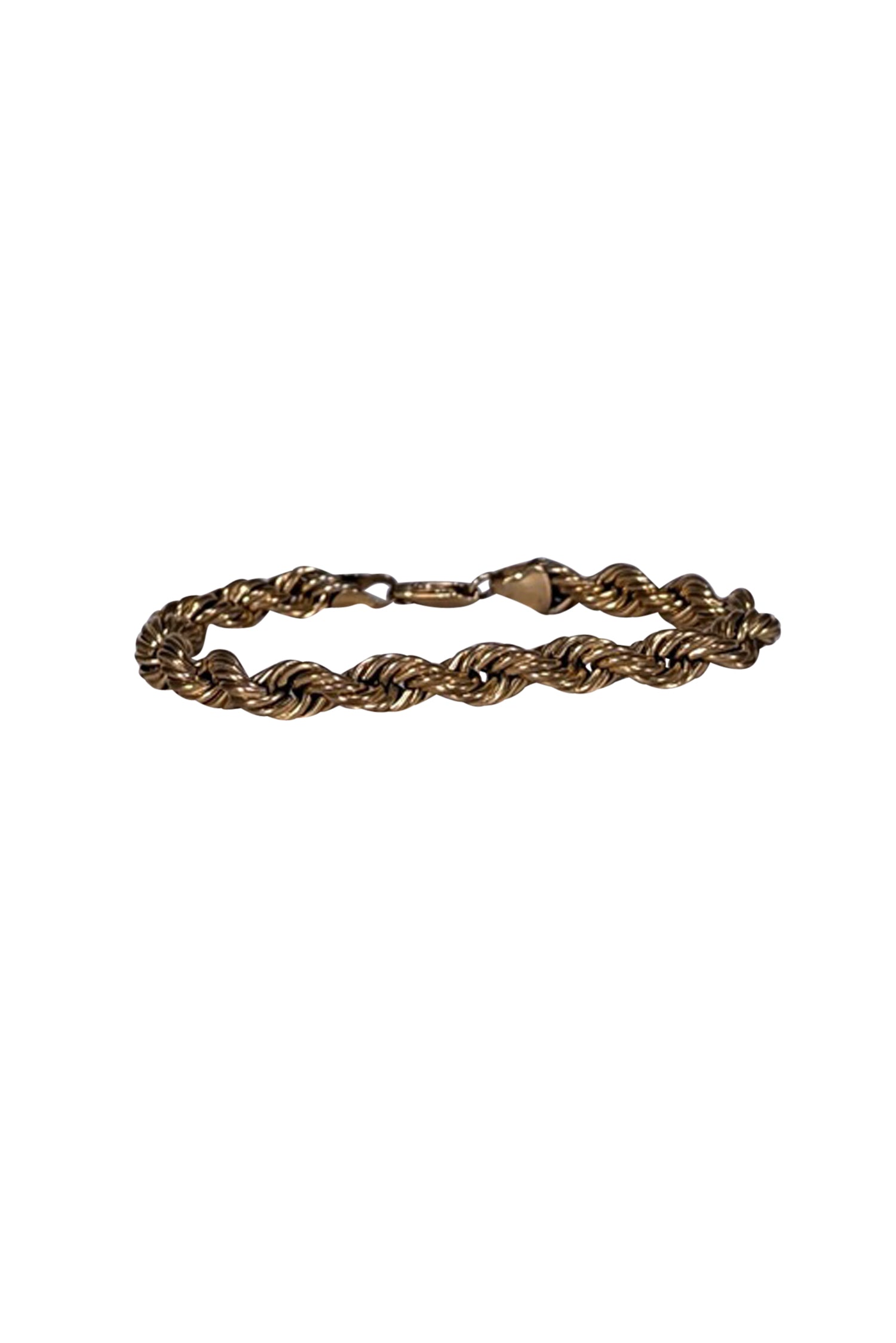 Aureum Luxury Gold-Colored Rope Chain Bracelet