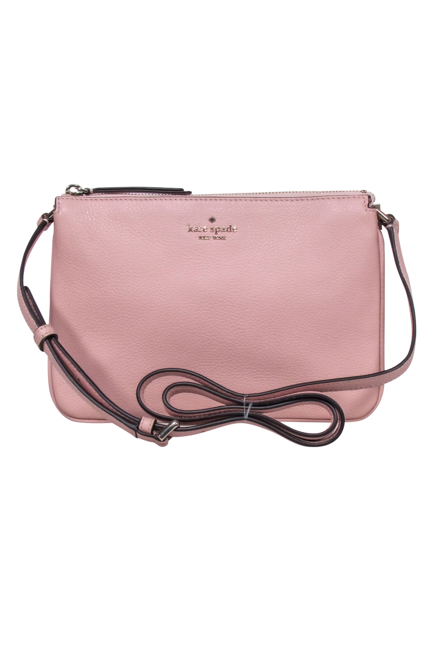 Kate Spade Light Pink Pebbled Leather - Chic Triple Gusset Crossbody