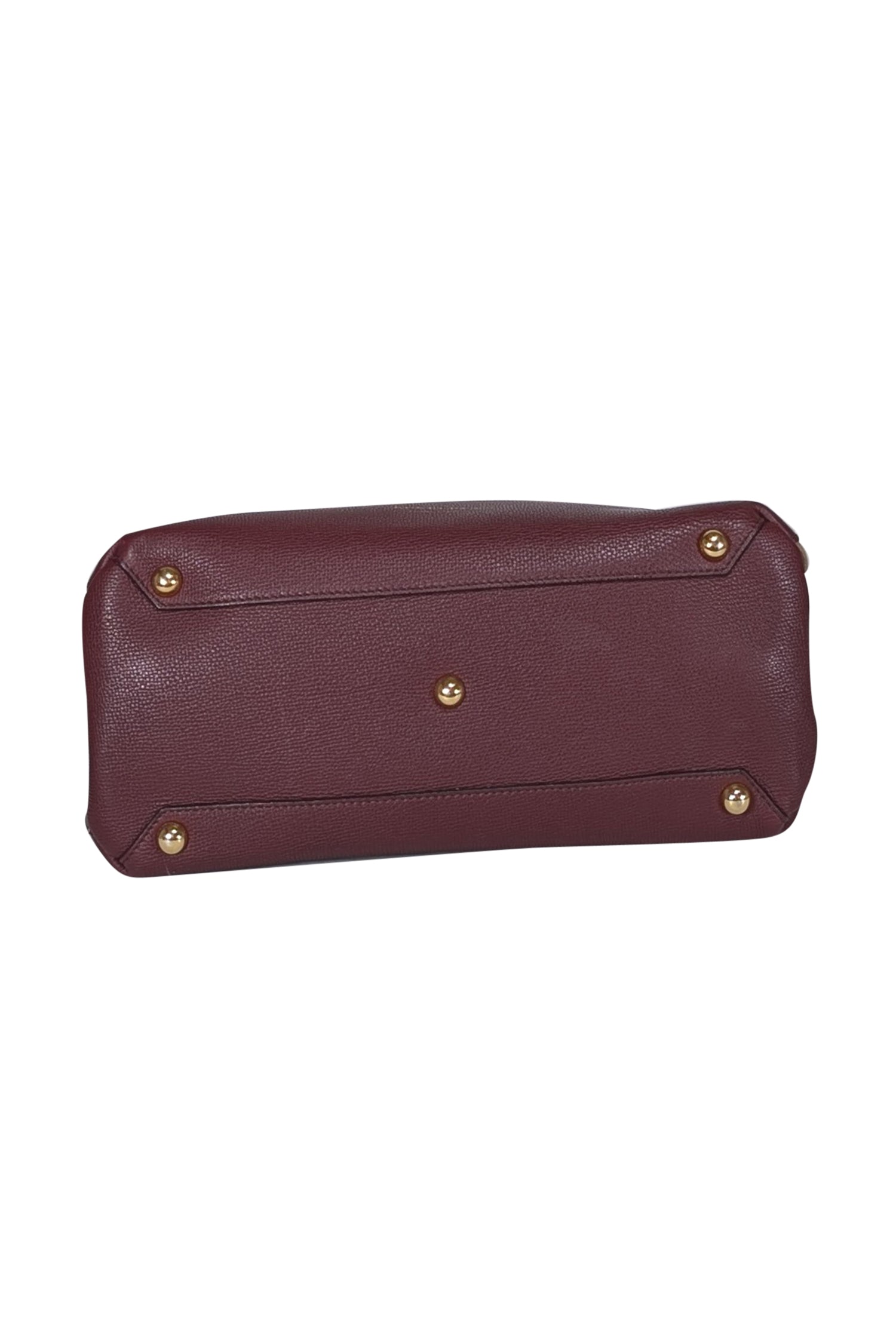 Burberry Maroon House Check Leather Medium Satchel - A Chic Fall Essential