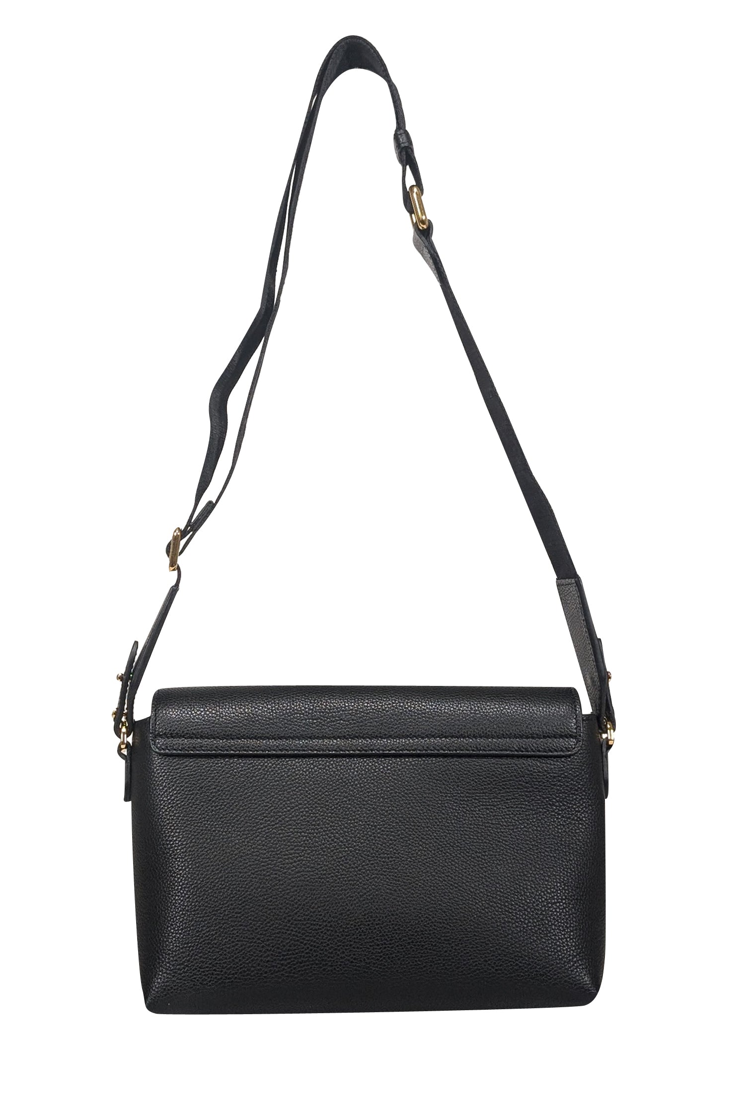 Burberry - Stunning Black Leather & Vintage Check Note Crossbody Bag
