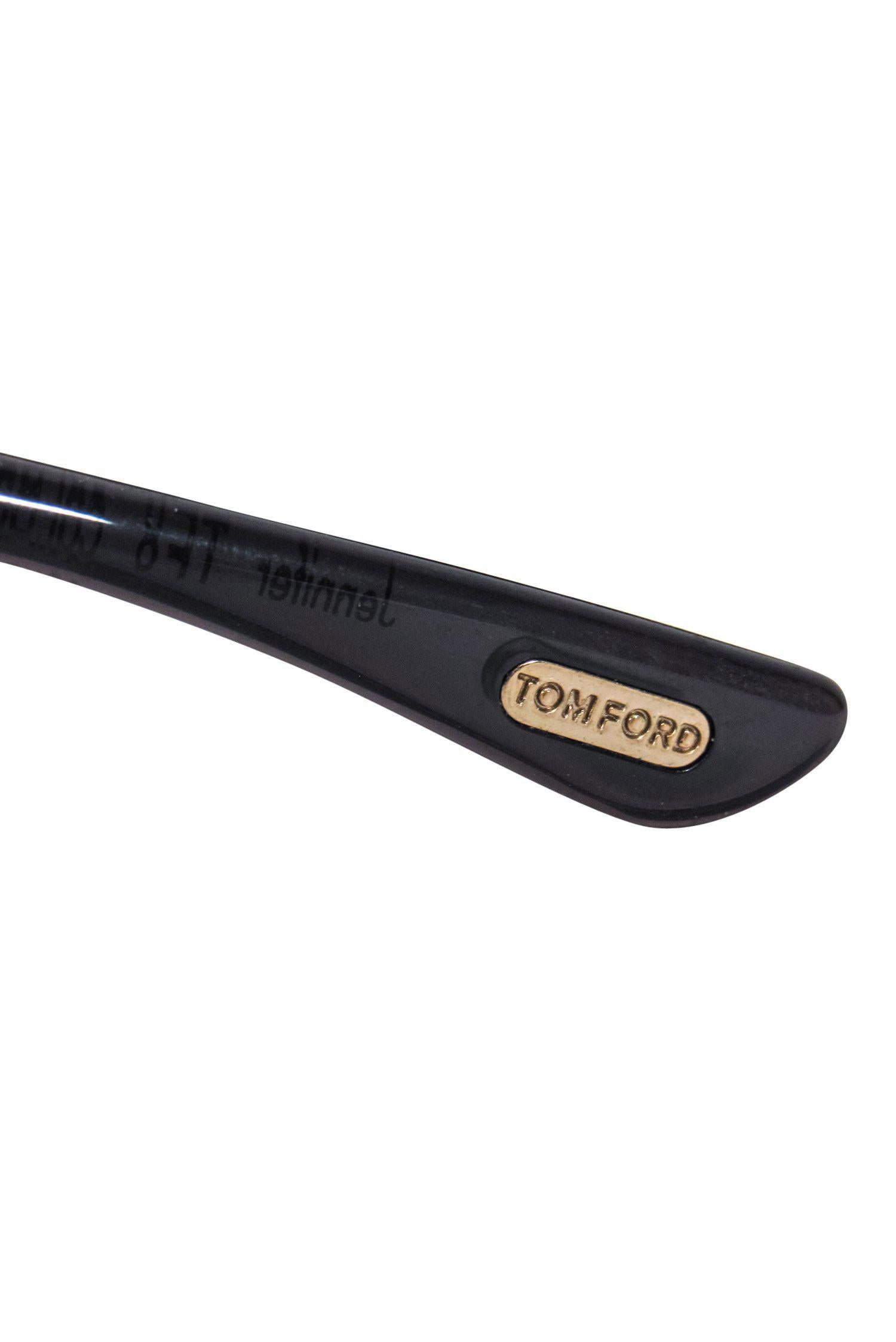 Tom Ford Black Oval Jennifer Sunglasses - Style Icon