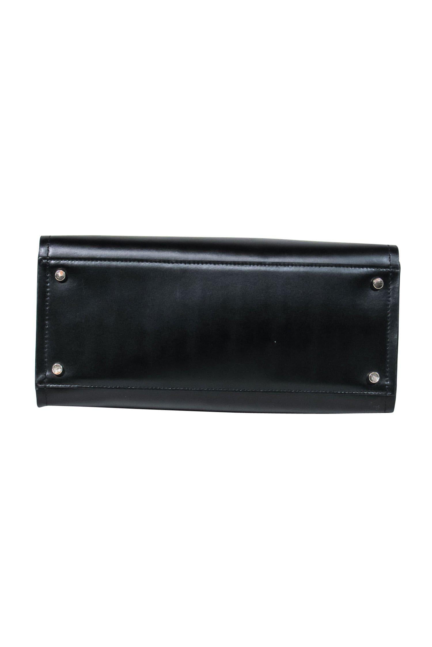 Kate Spade Black Smooth Leather Convertible Square Satchel - A Timeless Classic