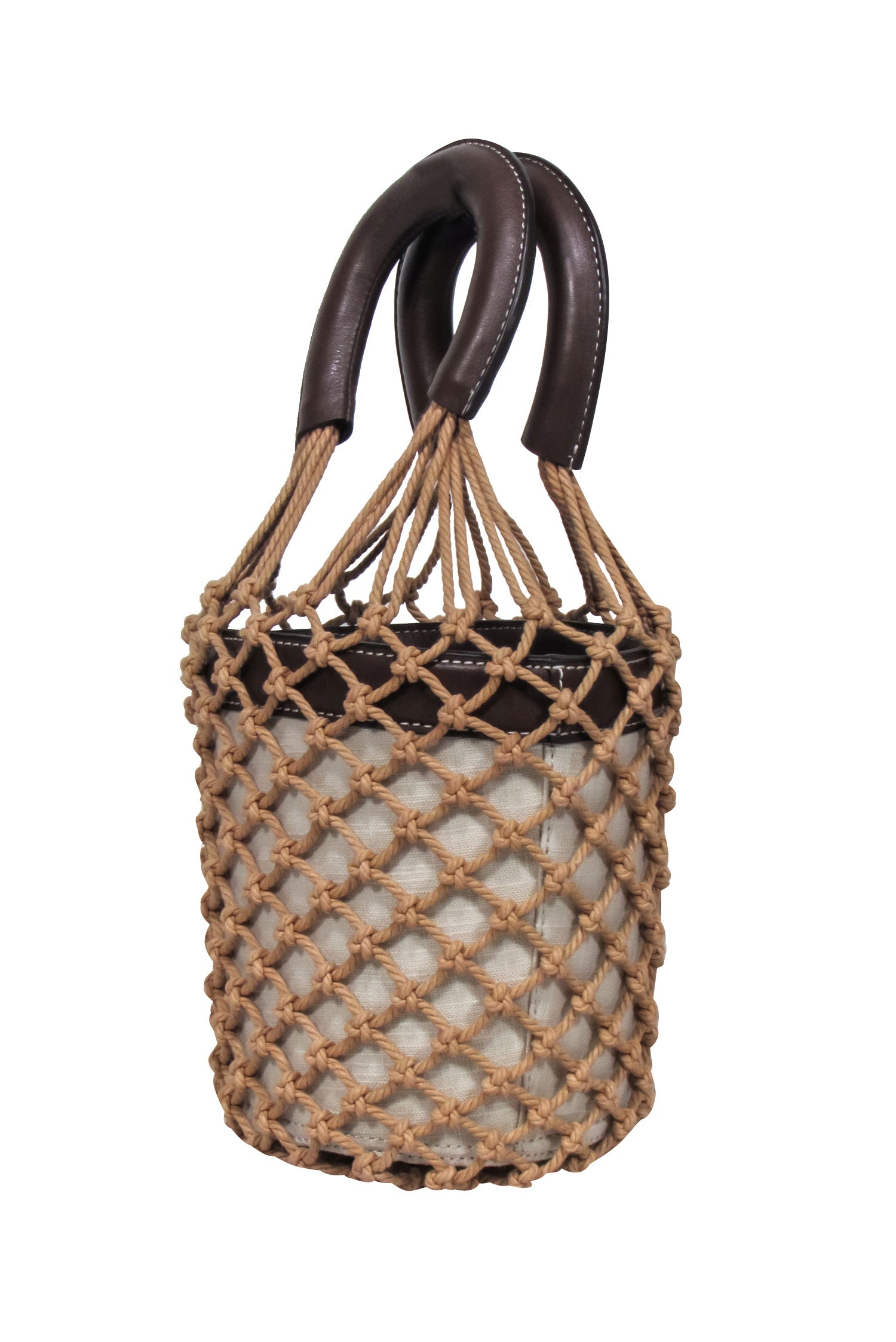Staud Beige Rope-Trimmed Bucket Bag: The Ultimate Vacation Companion
