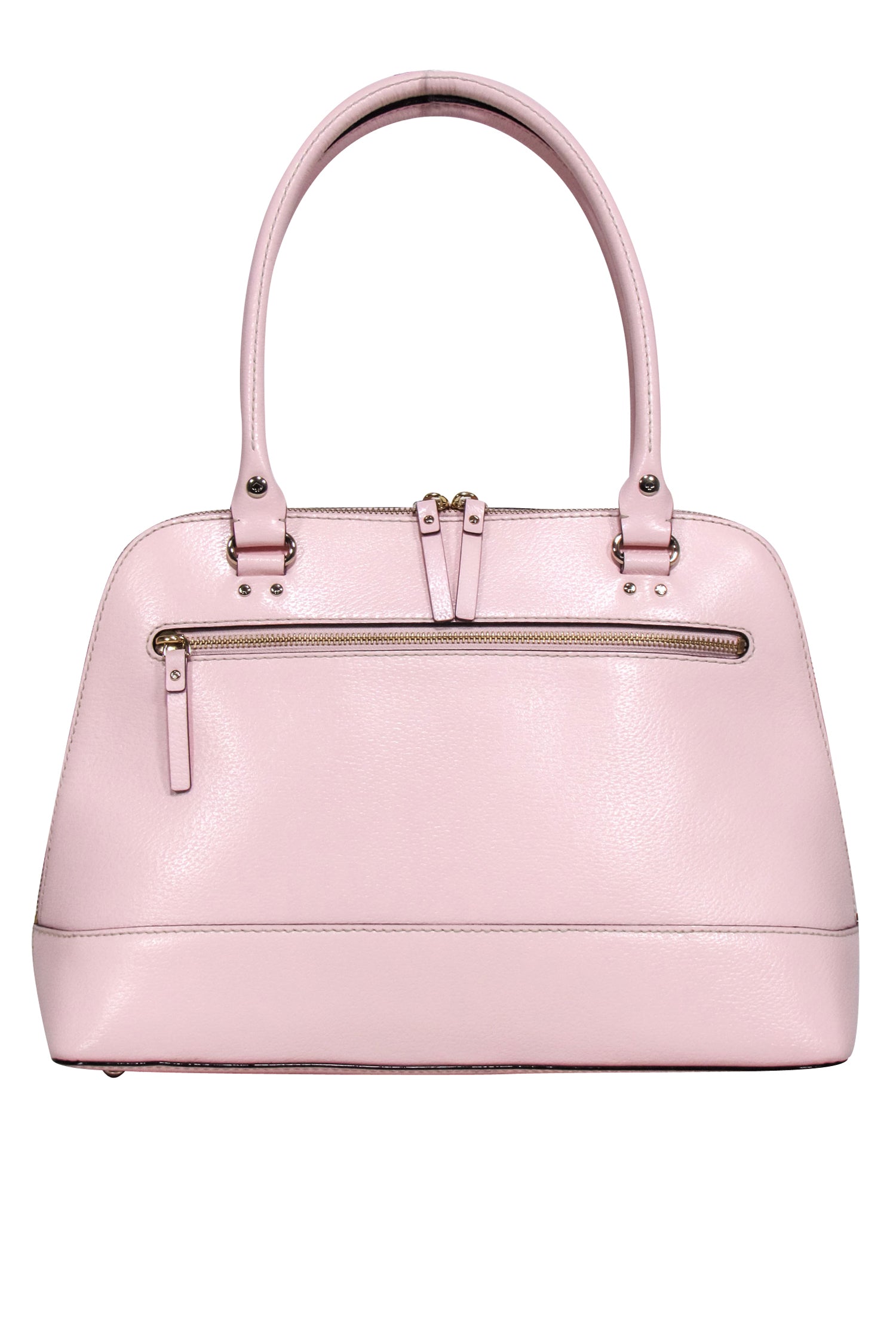 Kate Spade Light Pink Leather Bowler Bag: A Feminine Office Essential