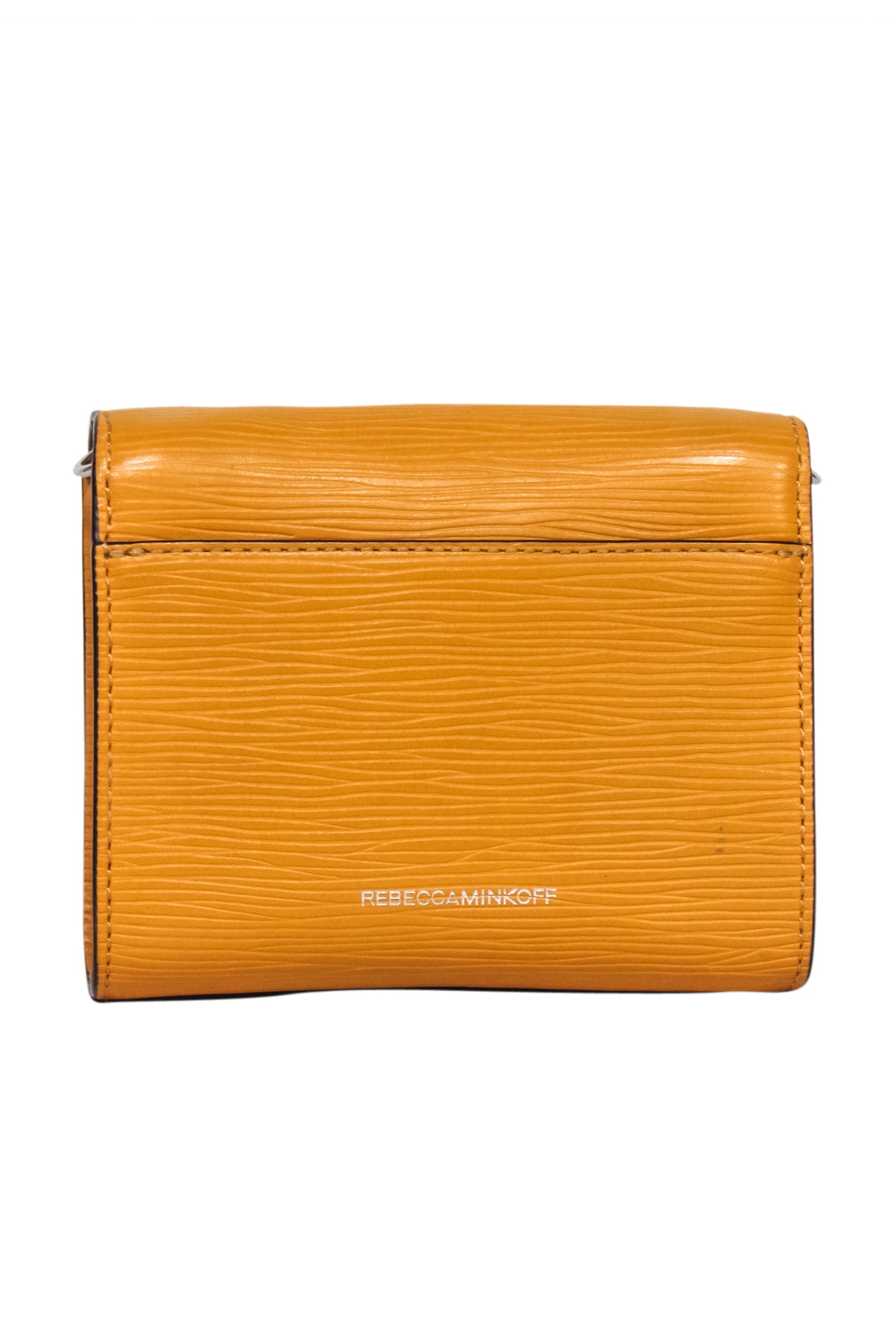 Rebecca Minkoff Mustard Yellow Heart - Front Chic Crossbody Bag
