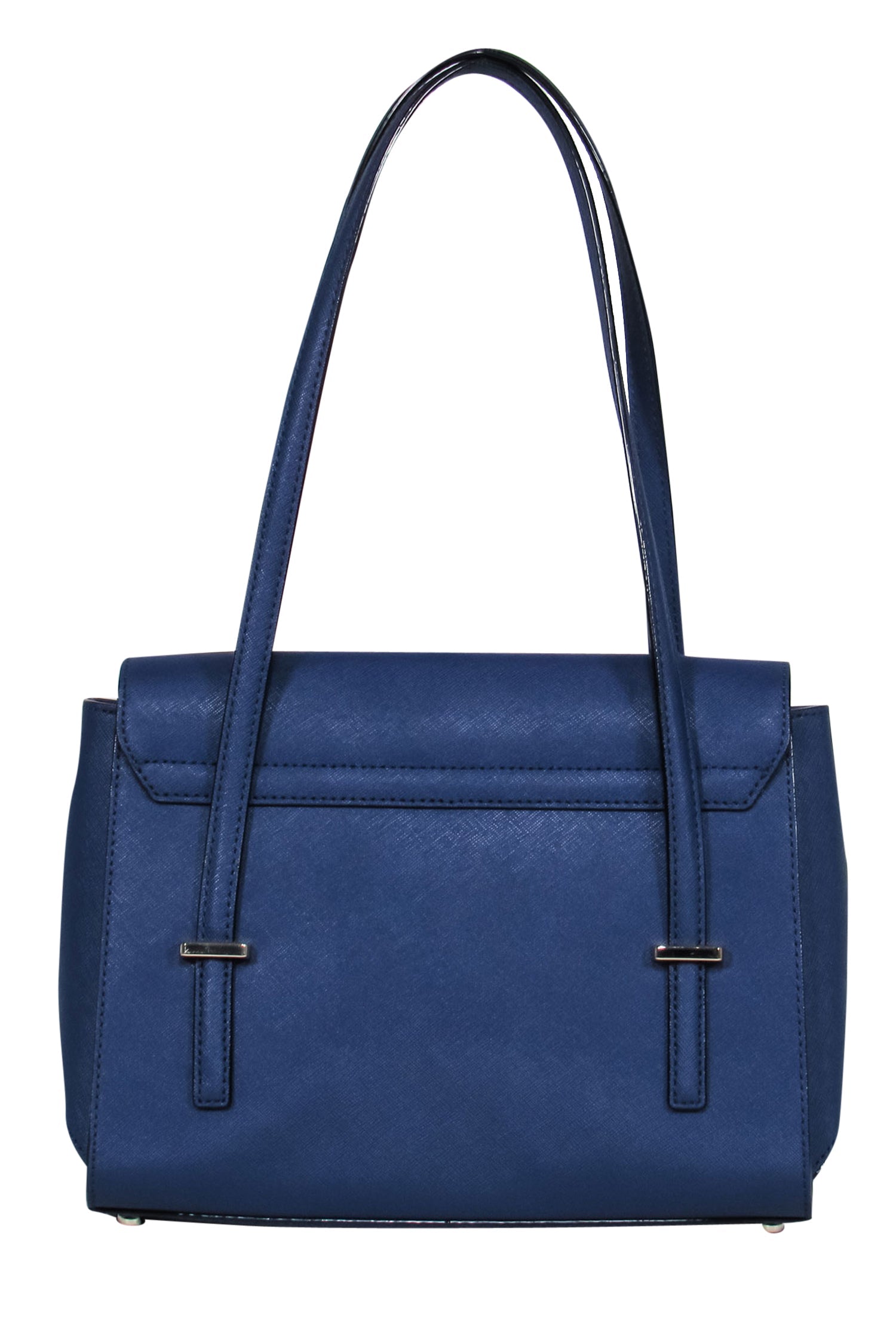 Kate Spade - Stunning Blue Textured Leather Flap Shoulder Bag